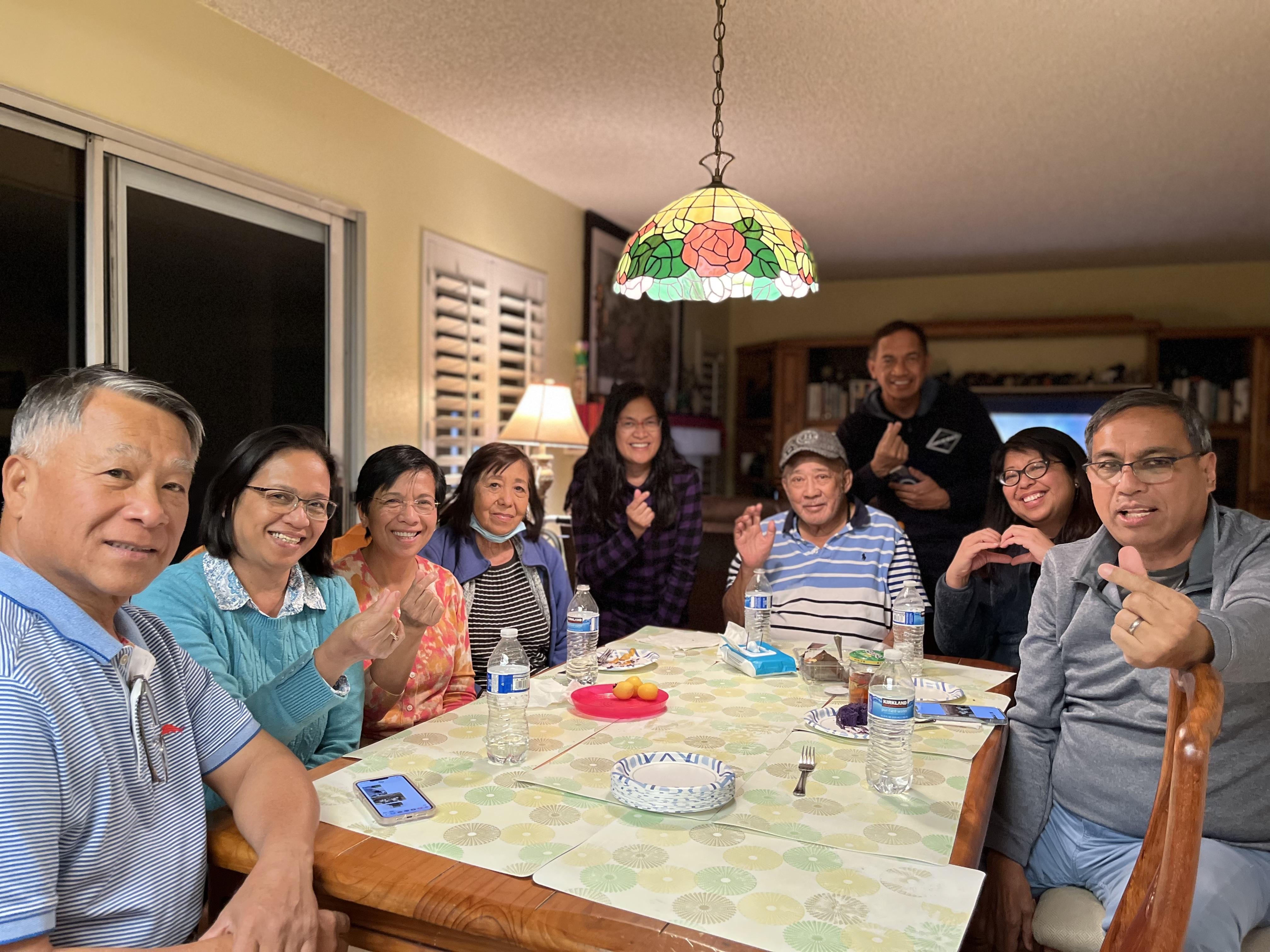 Boni with family in San Diego