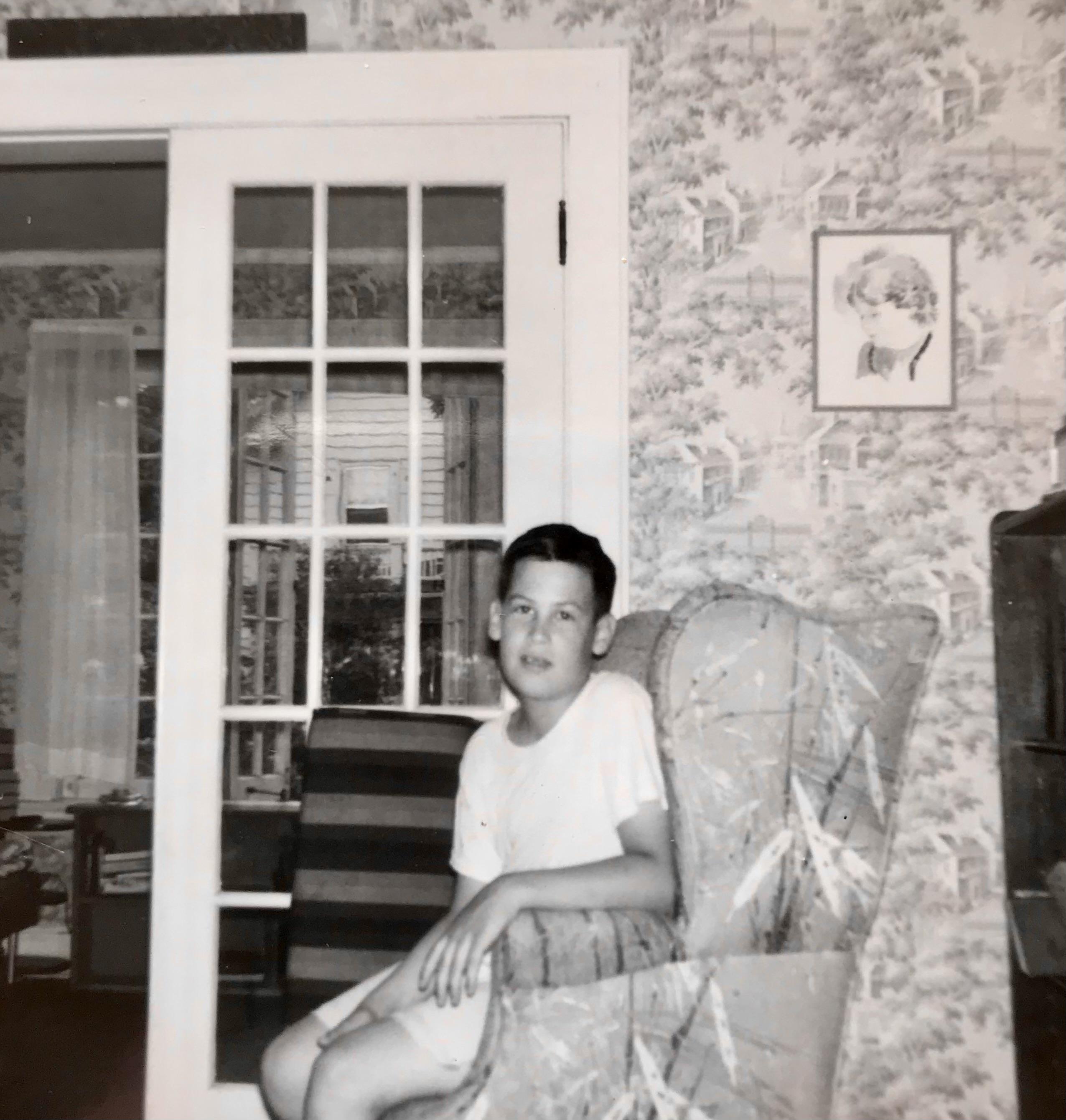 Young Tom in our family home …