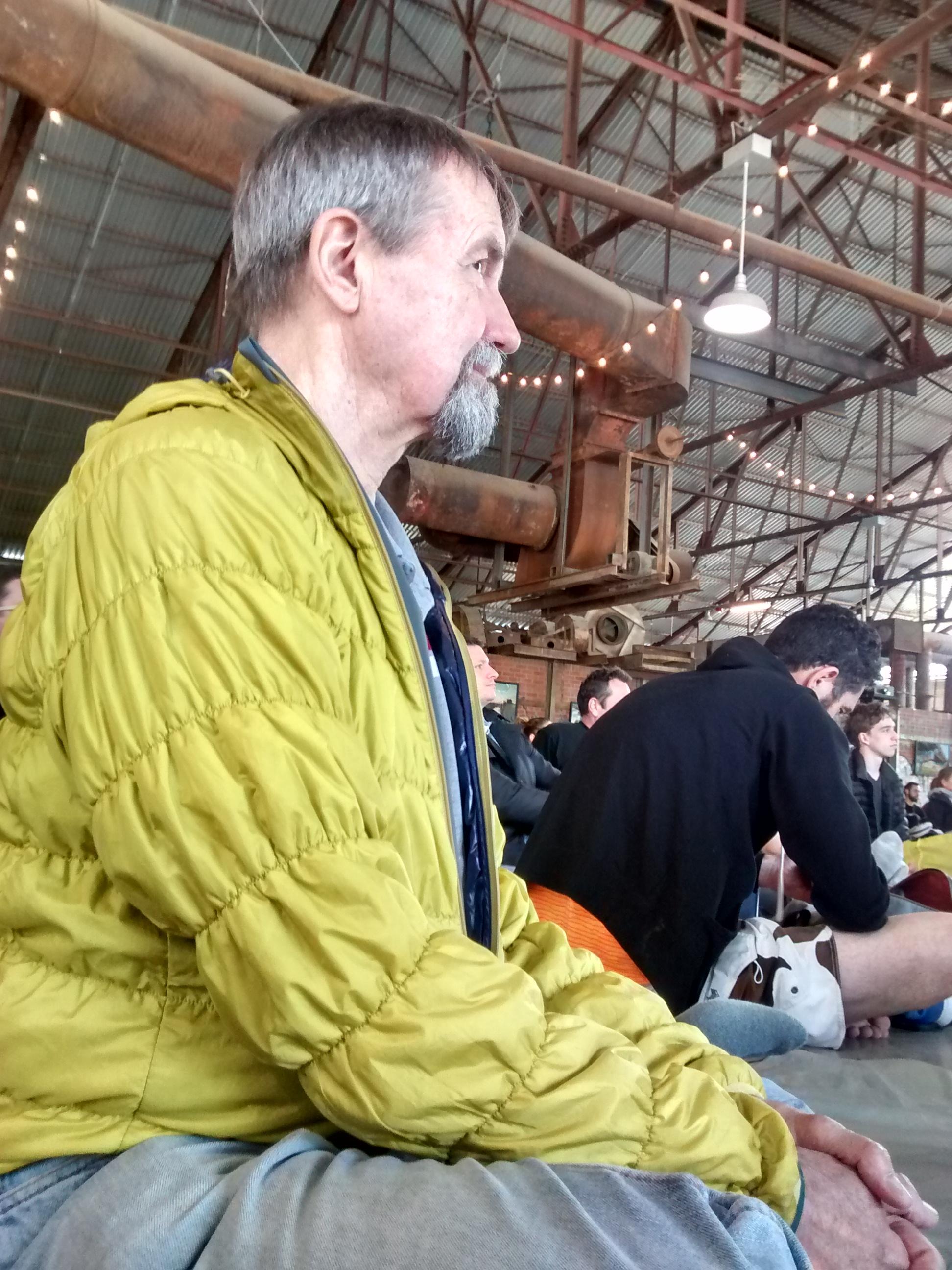 From when we did the ice bath…