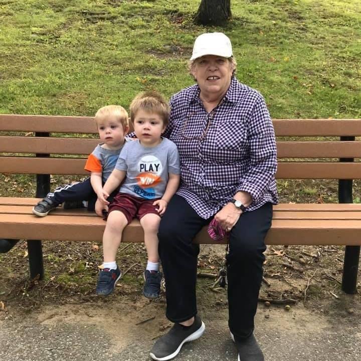 2 of her grand children RJ &a…