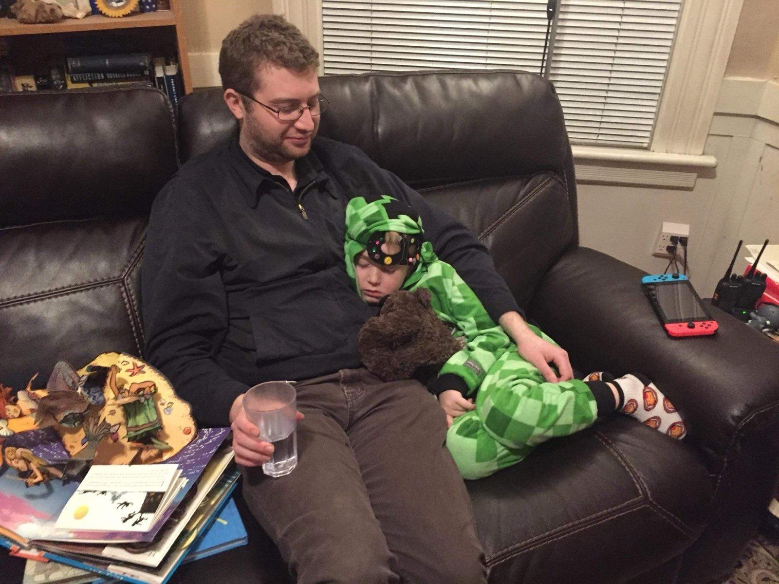 Sam with nephew Calvin