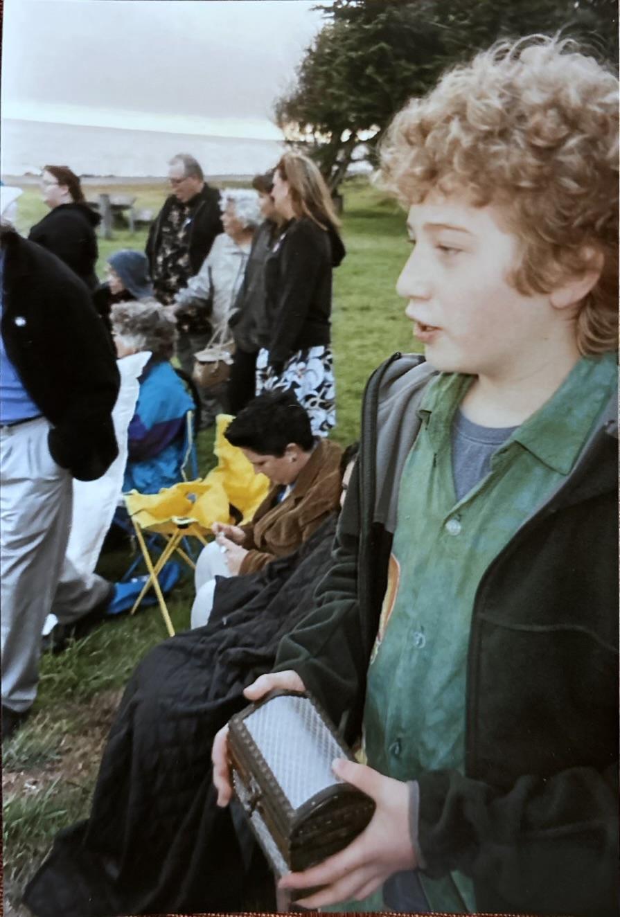 Sam being ring-bearer at Alex…