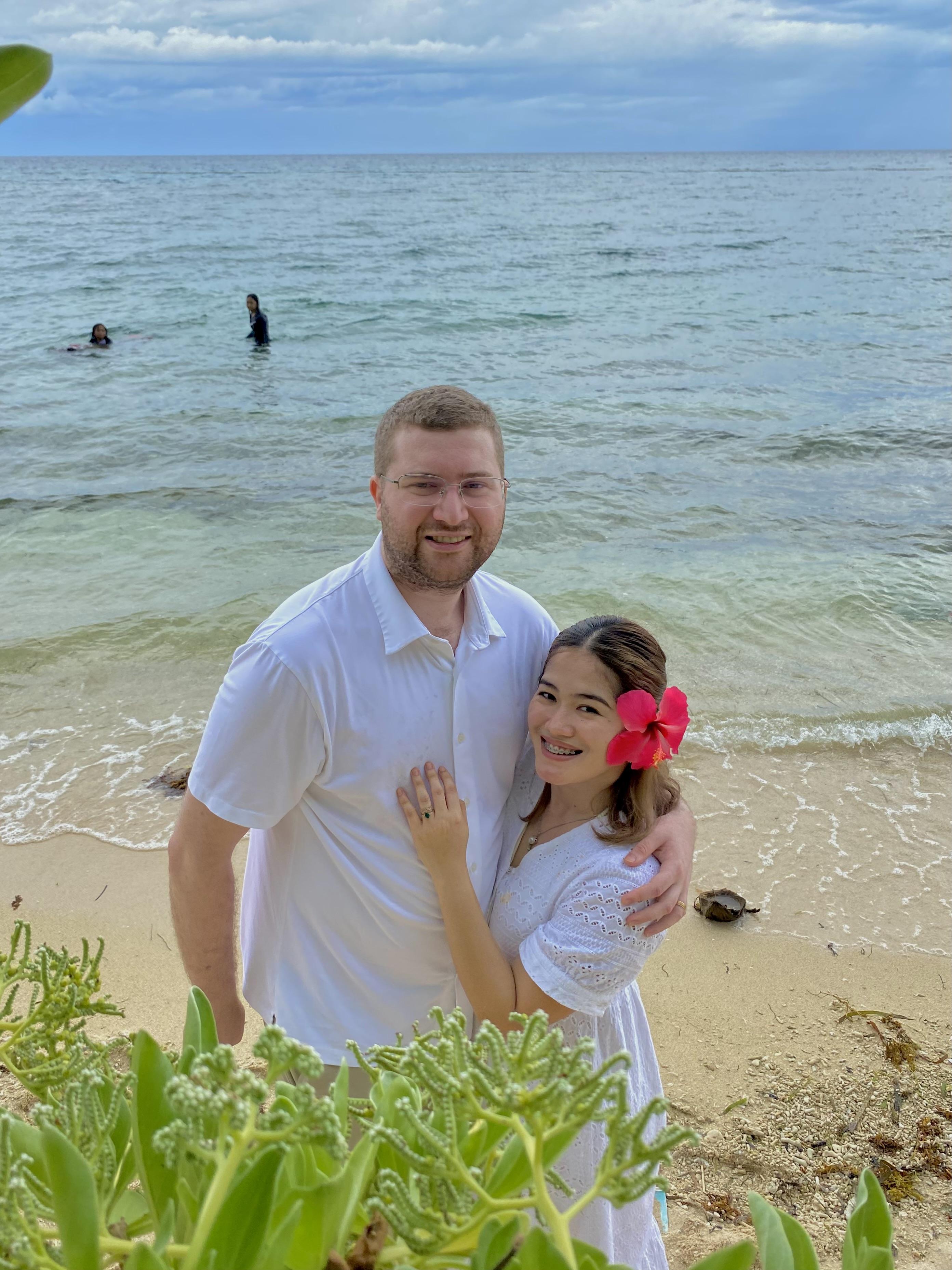 Last beach trip before his fl…