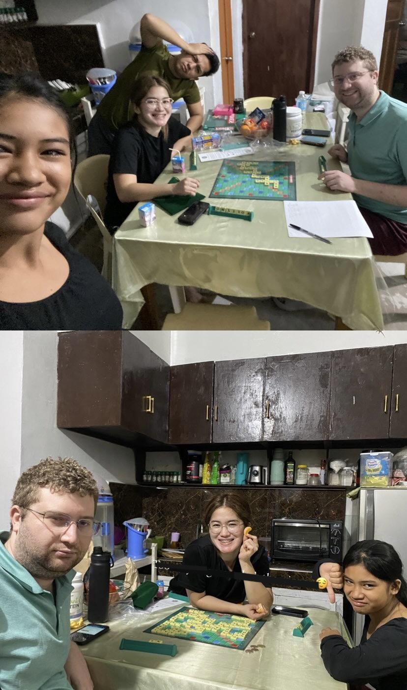 Playing Scrabble is fun until…