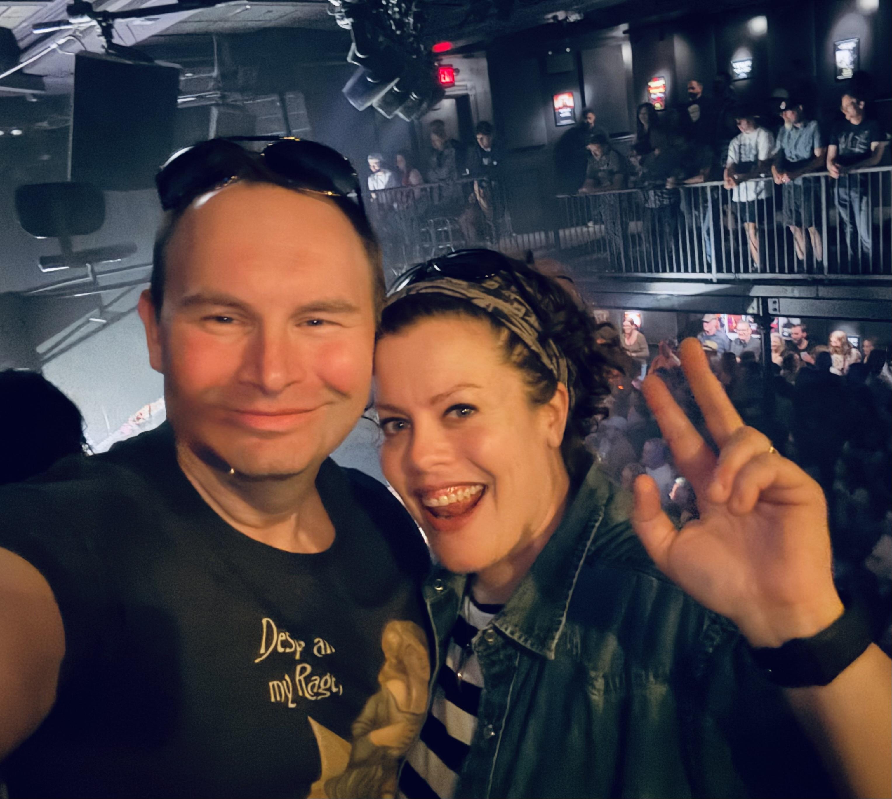 Andrew and I at a show in Jun…