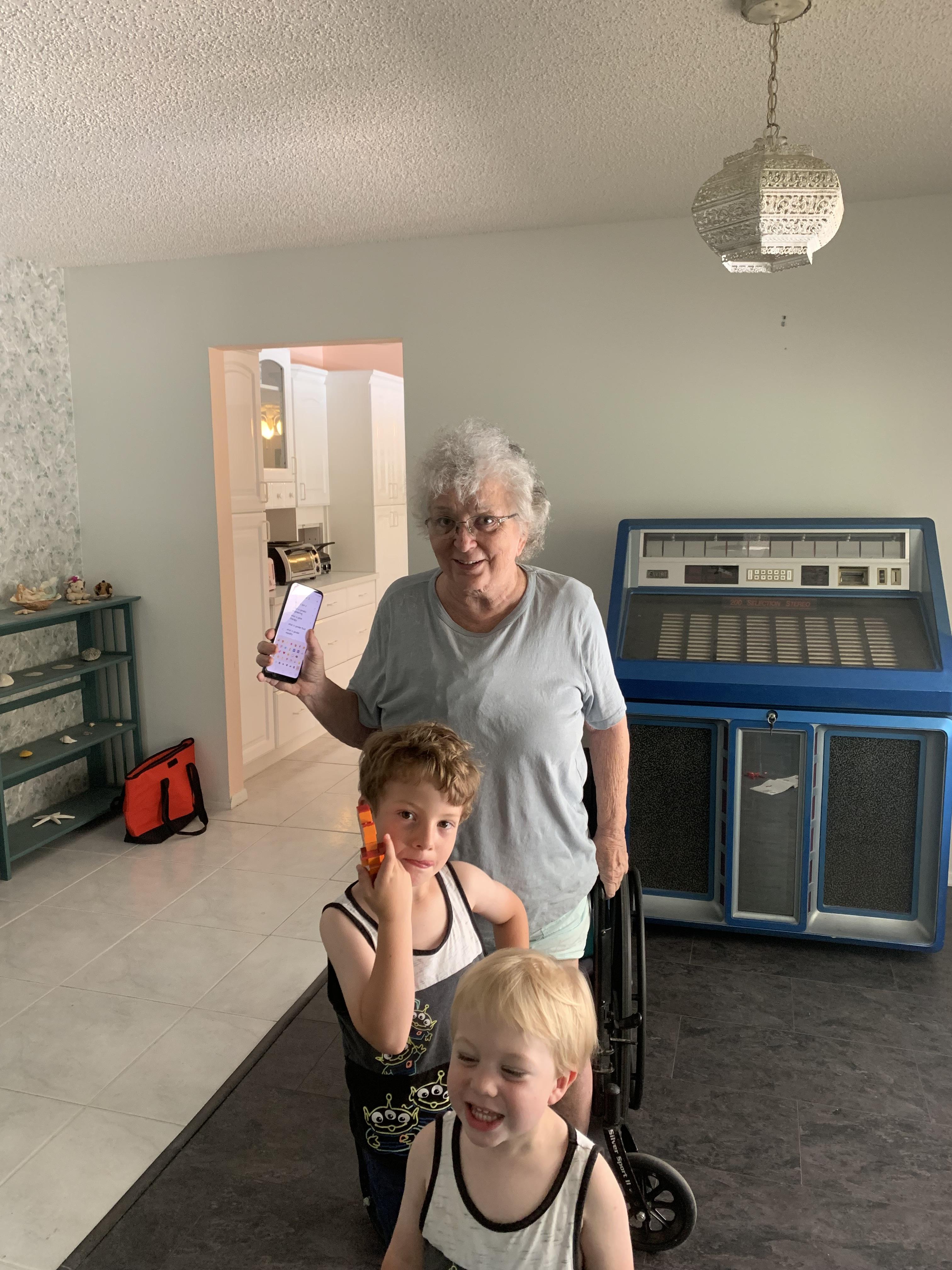 summer visit at the new house