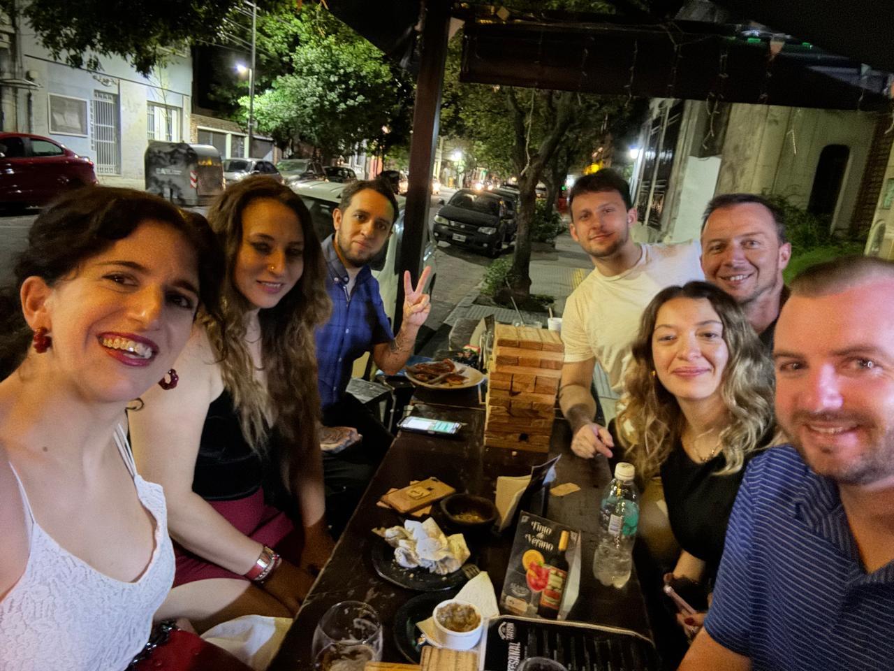 Late night dinner and drinks …