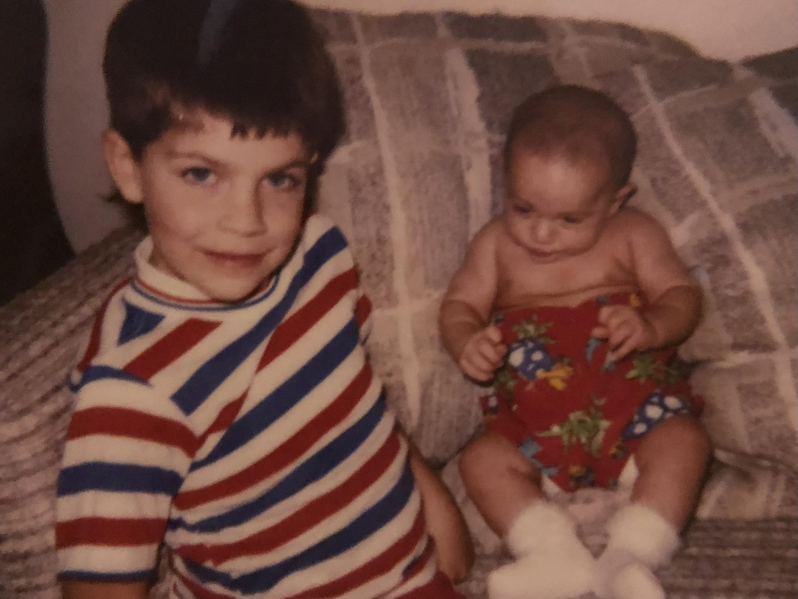 Daniel with his cousin Matt.