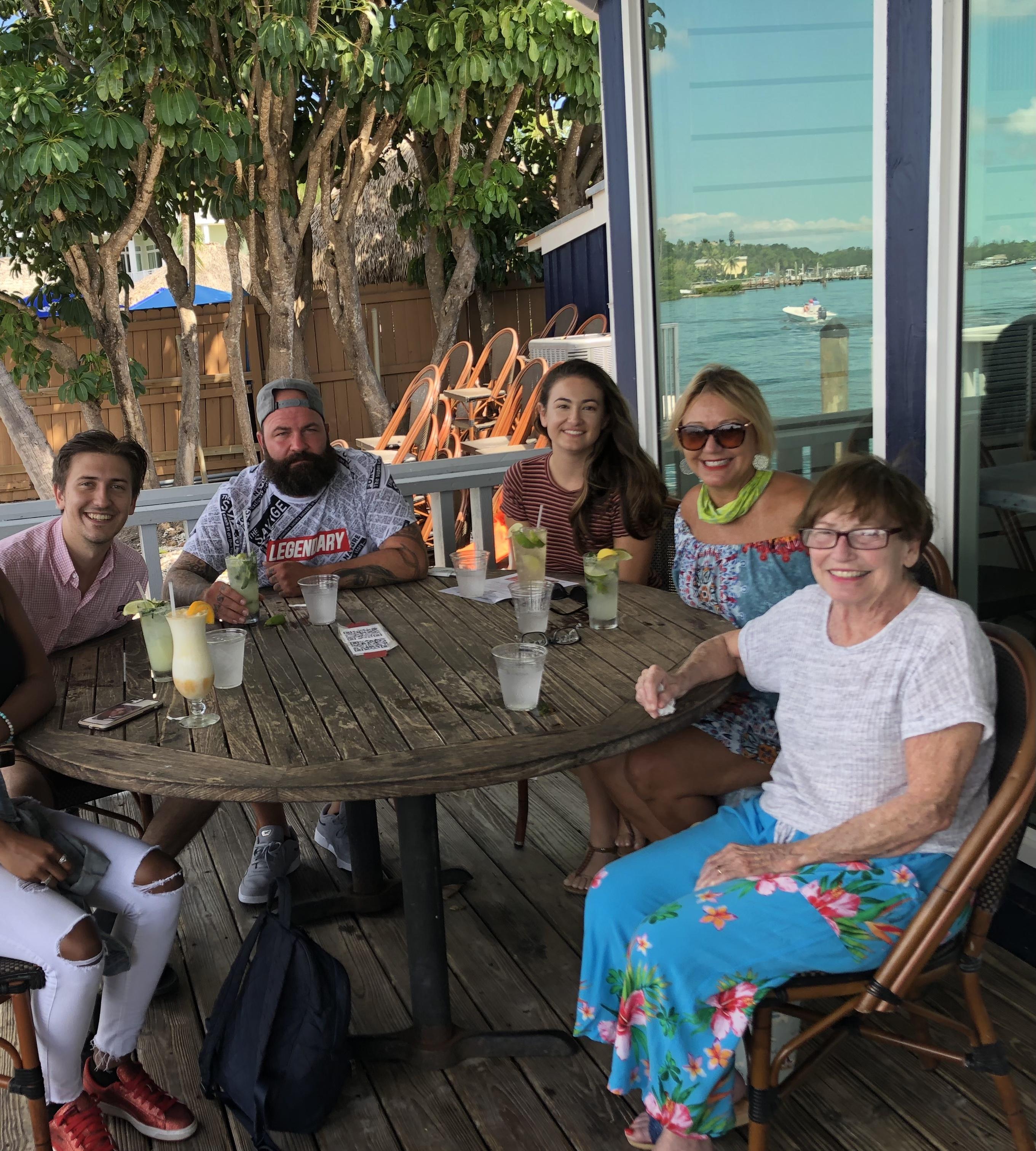 Lunch in the Keys with family…