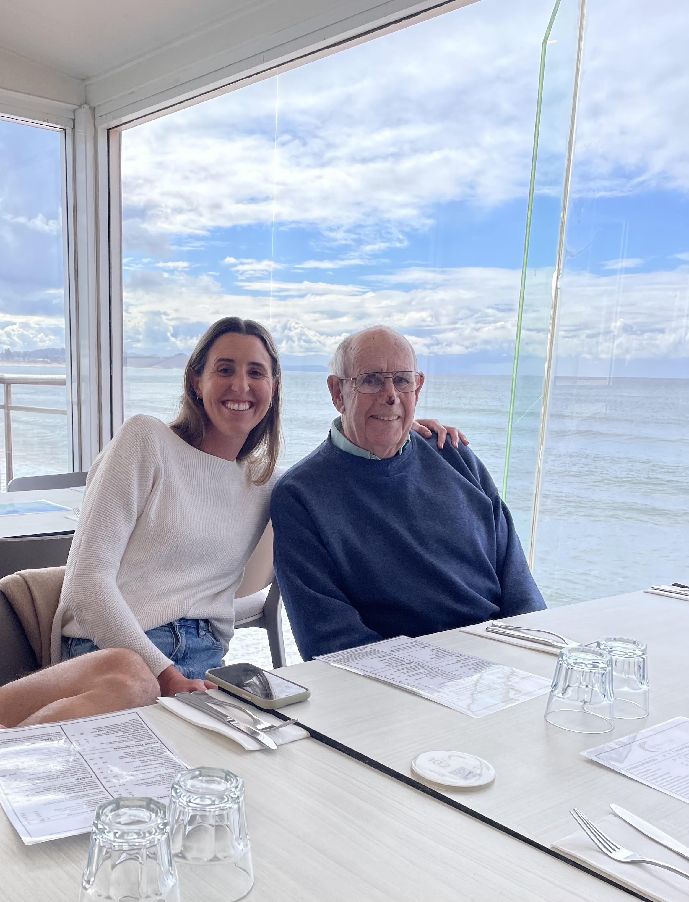 Enjoying lunch at the Beach C…