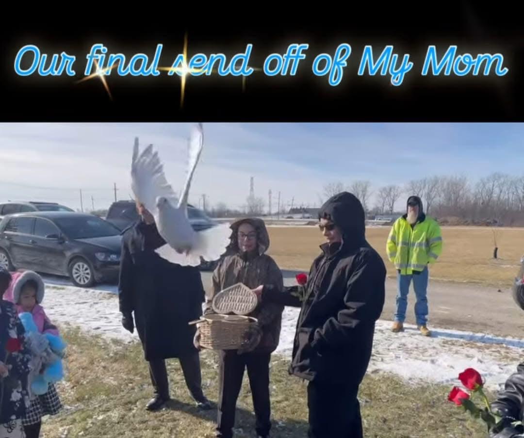 Dove release at Lydia’s burial