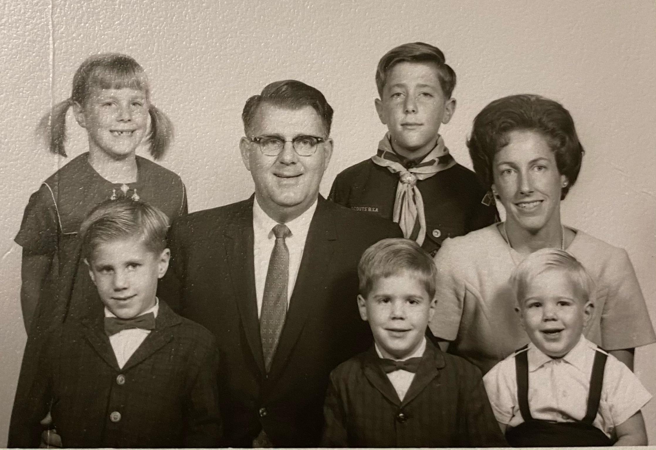 Nancy with her family in the …
