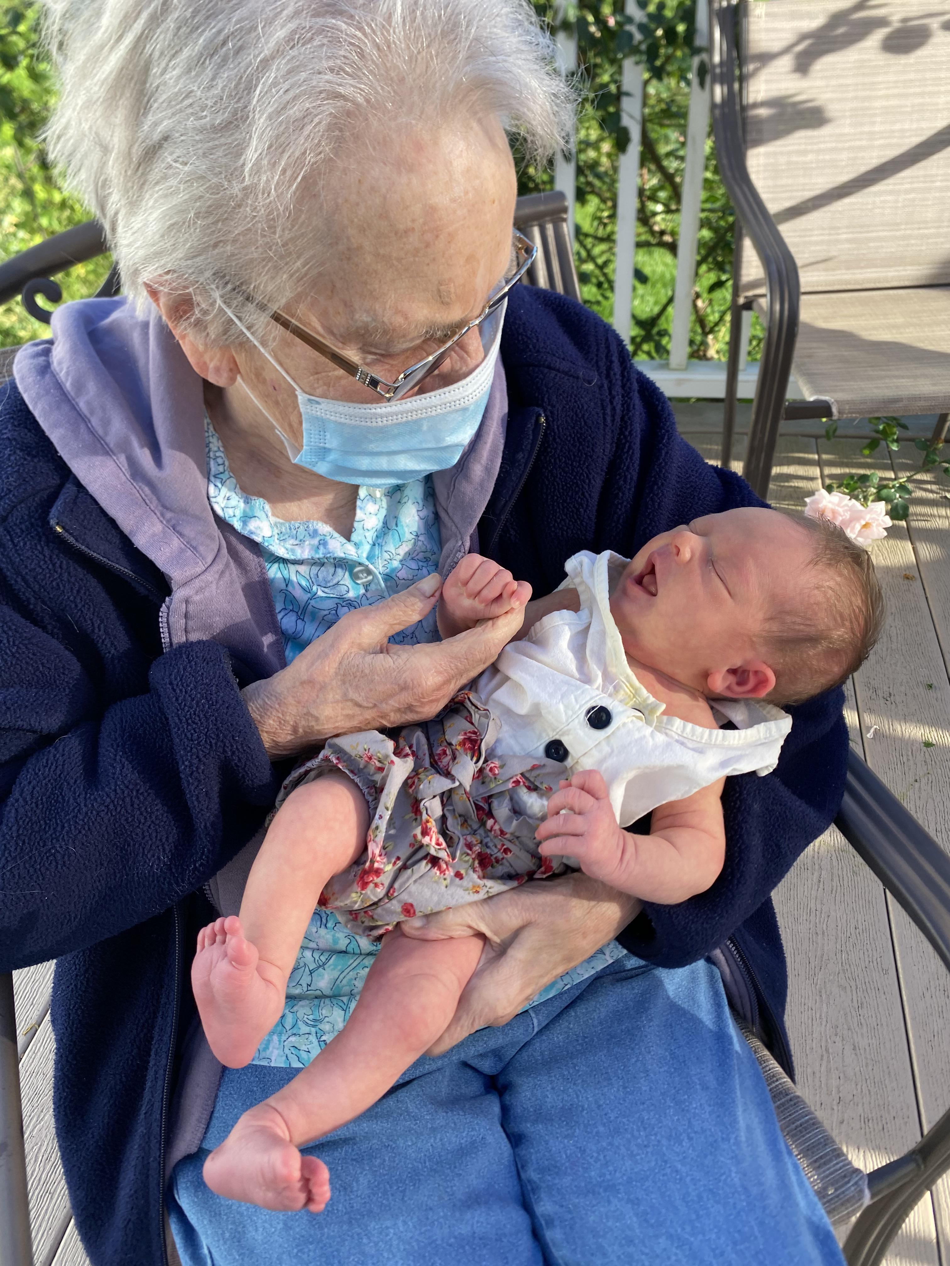 Great-grandmother Ruth holdin…