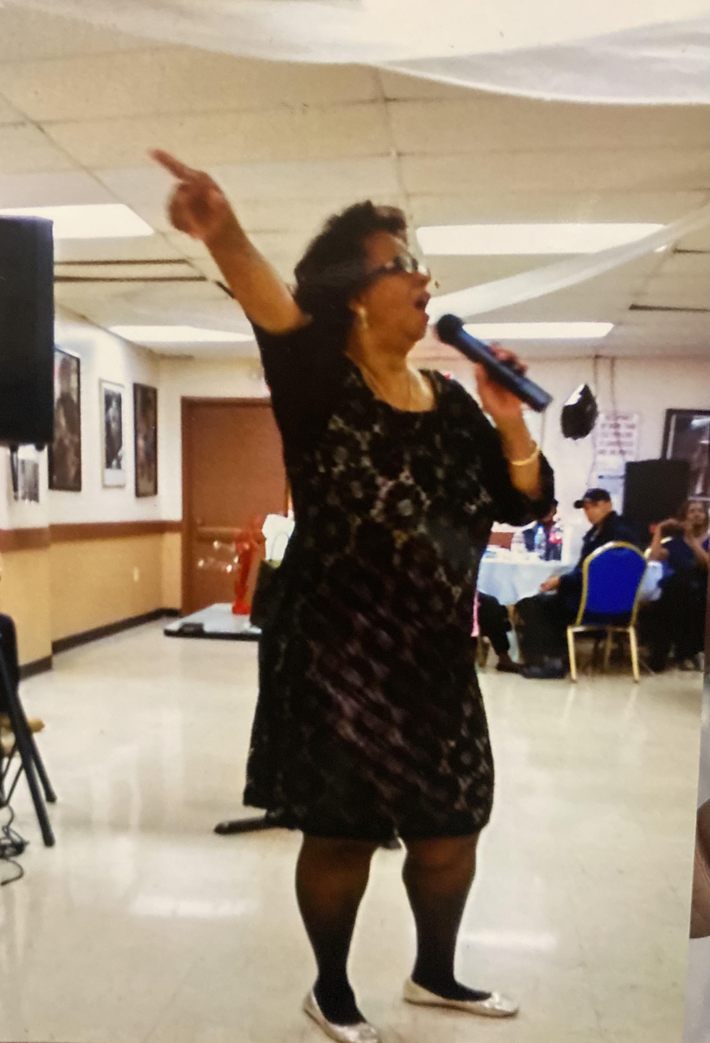 Joretta at the Senior Center