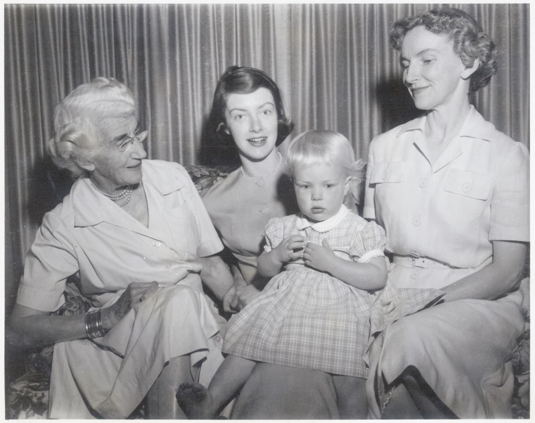 Anne as a young mother with f…