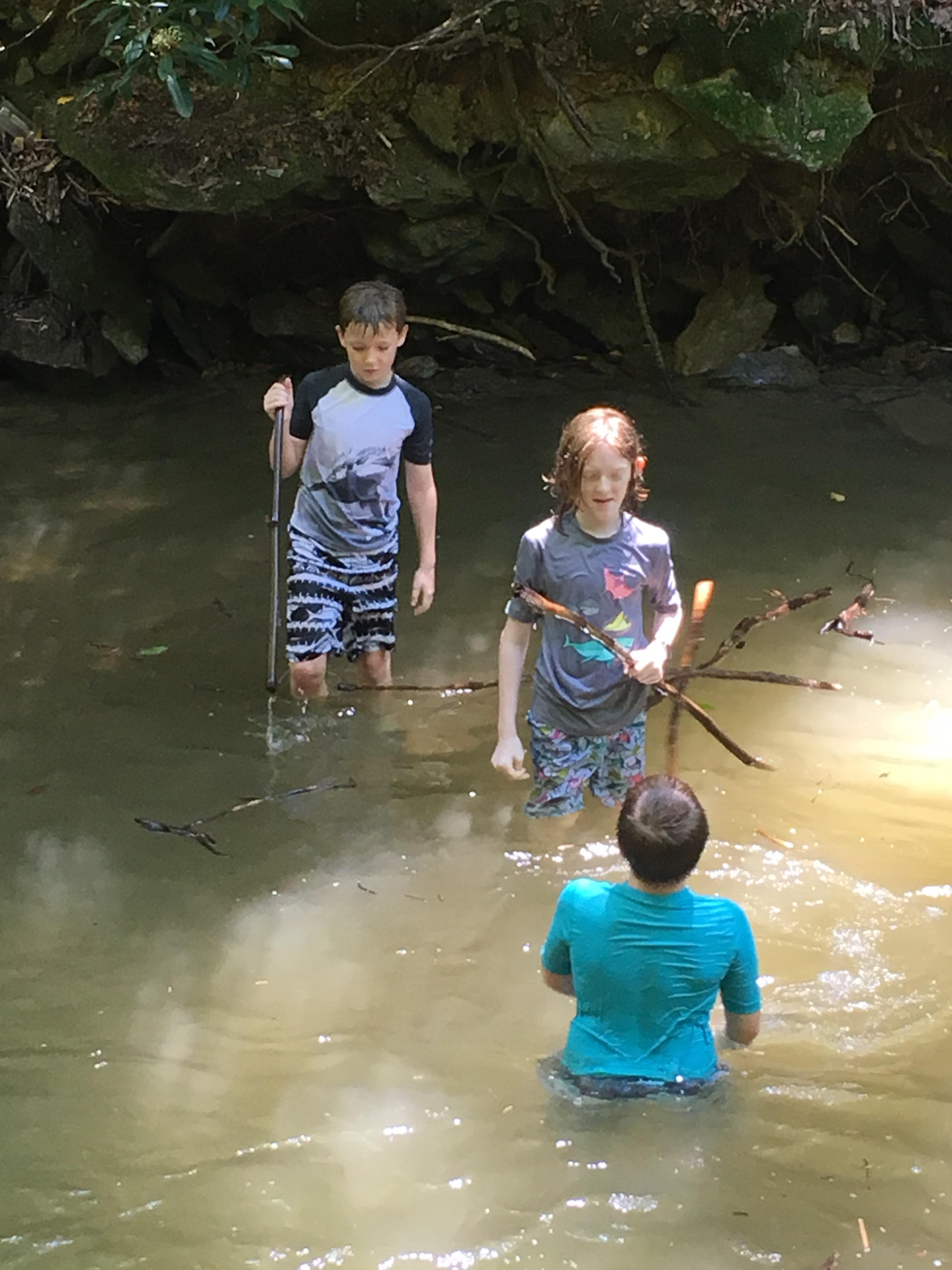 Kids swimming at Tucquan Glen…
