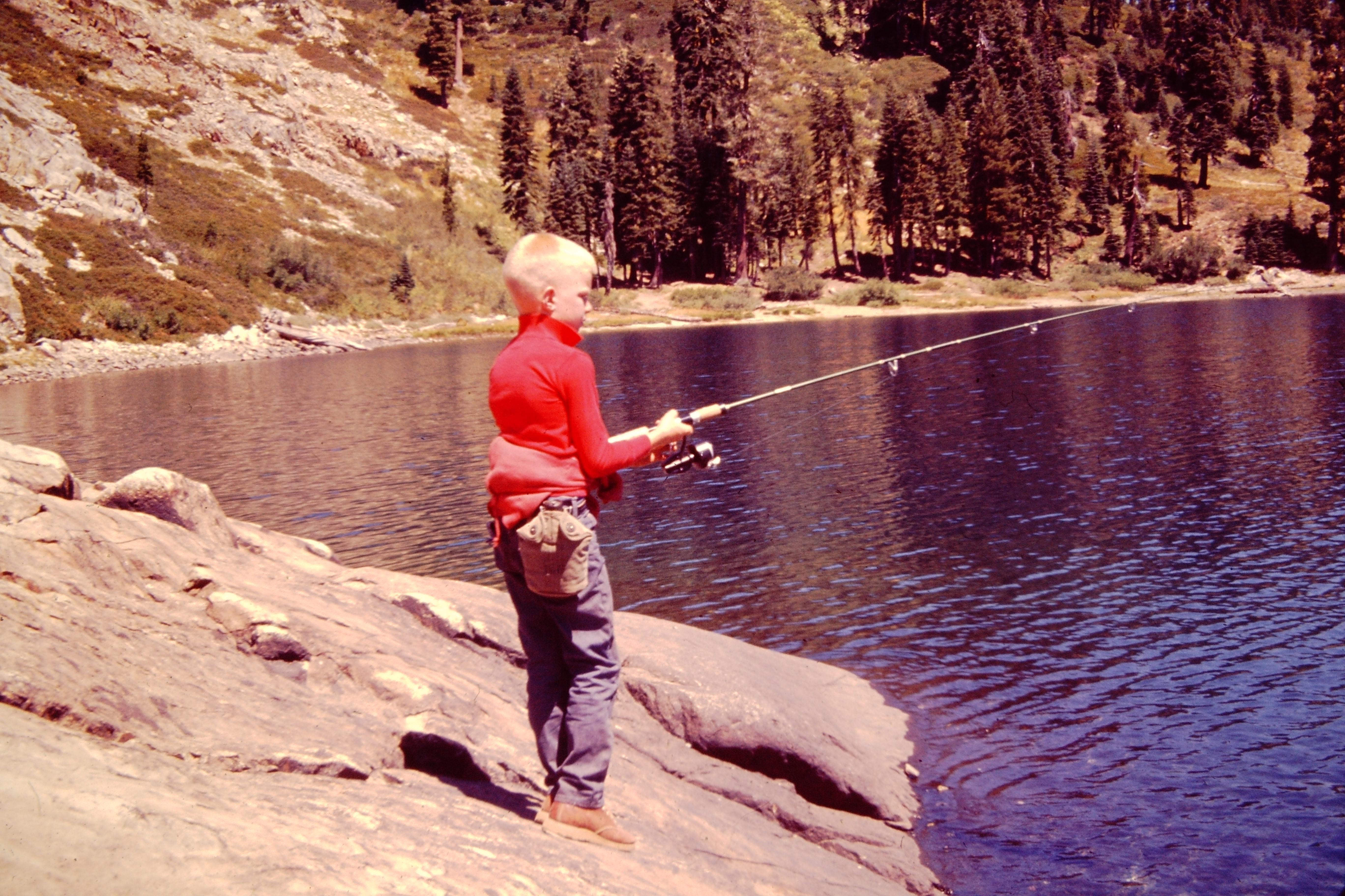 Jordan's first fishing trip