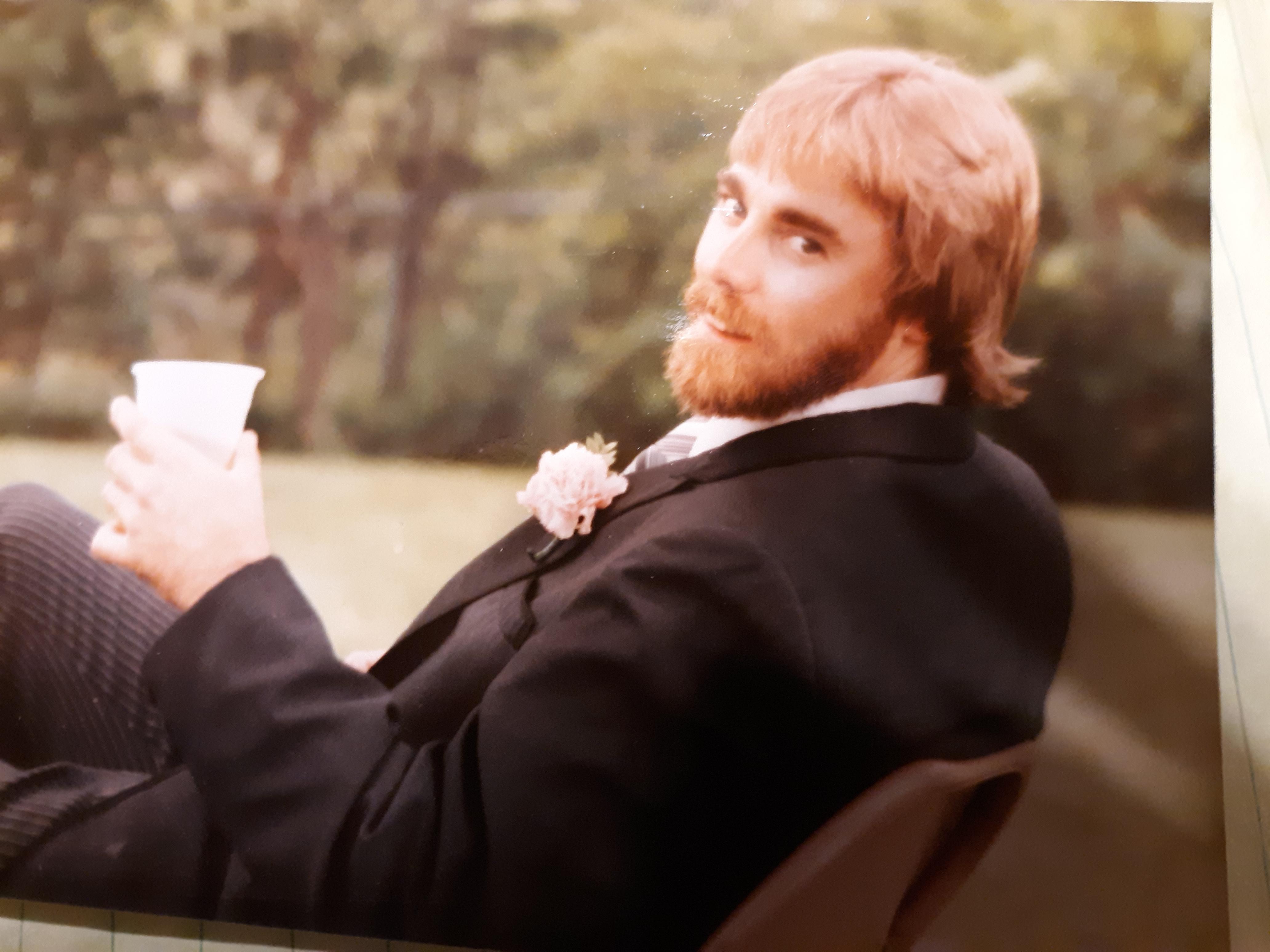 Mike at my wedding....cuts a …