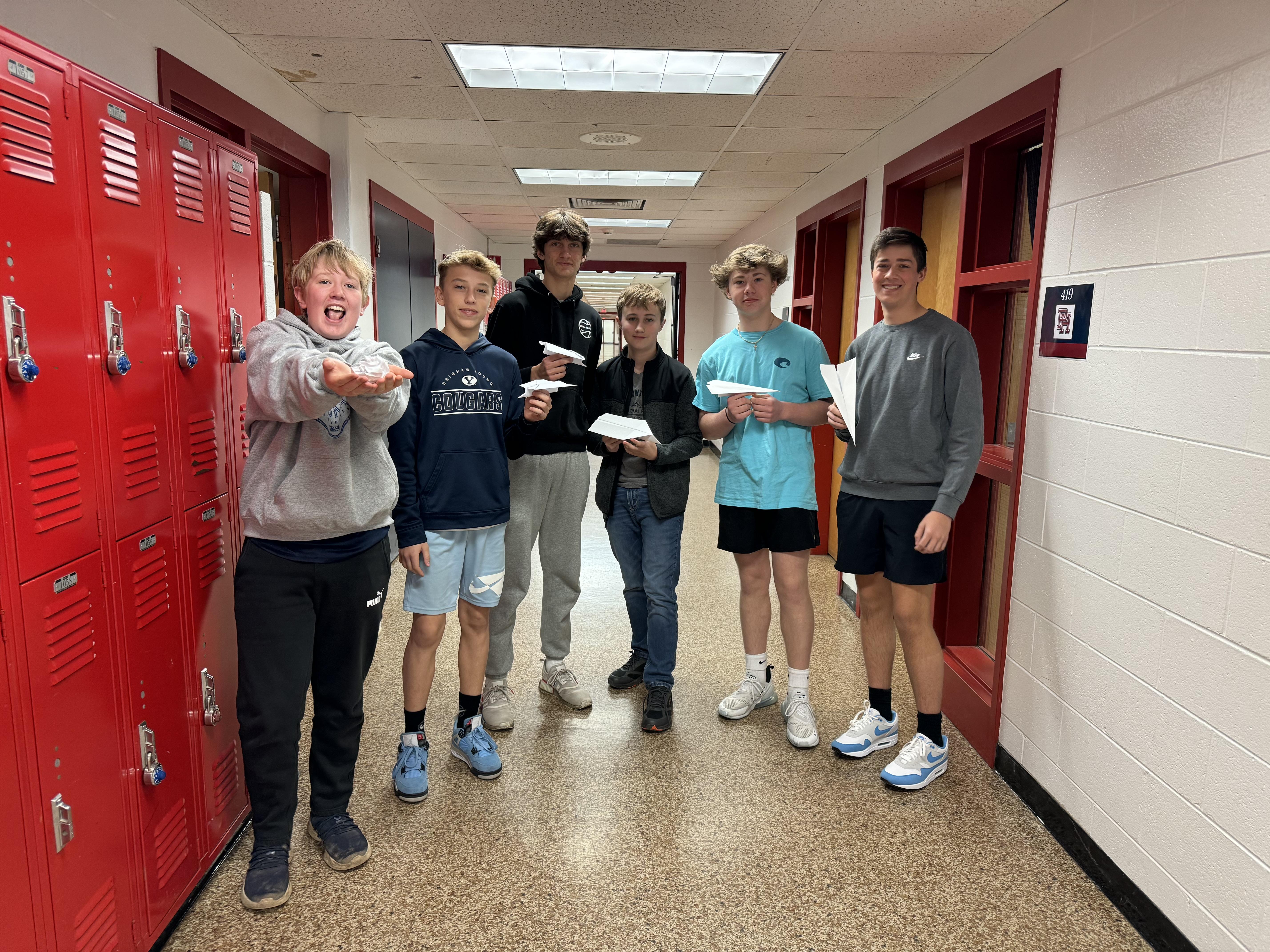 Paper airplane contest in 9th…