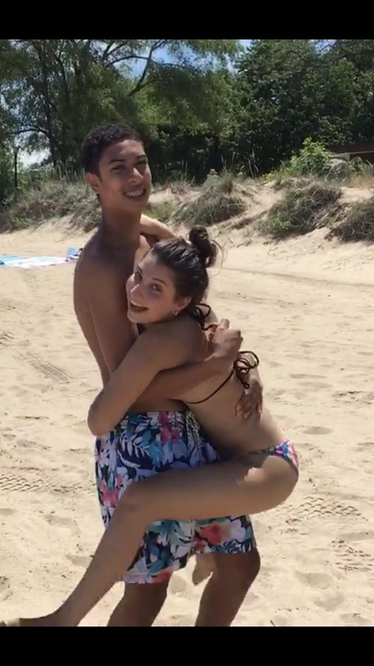 Joyful beach day