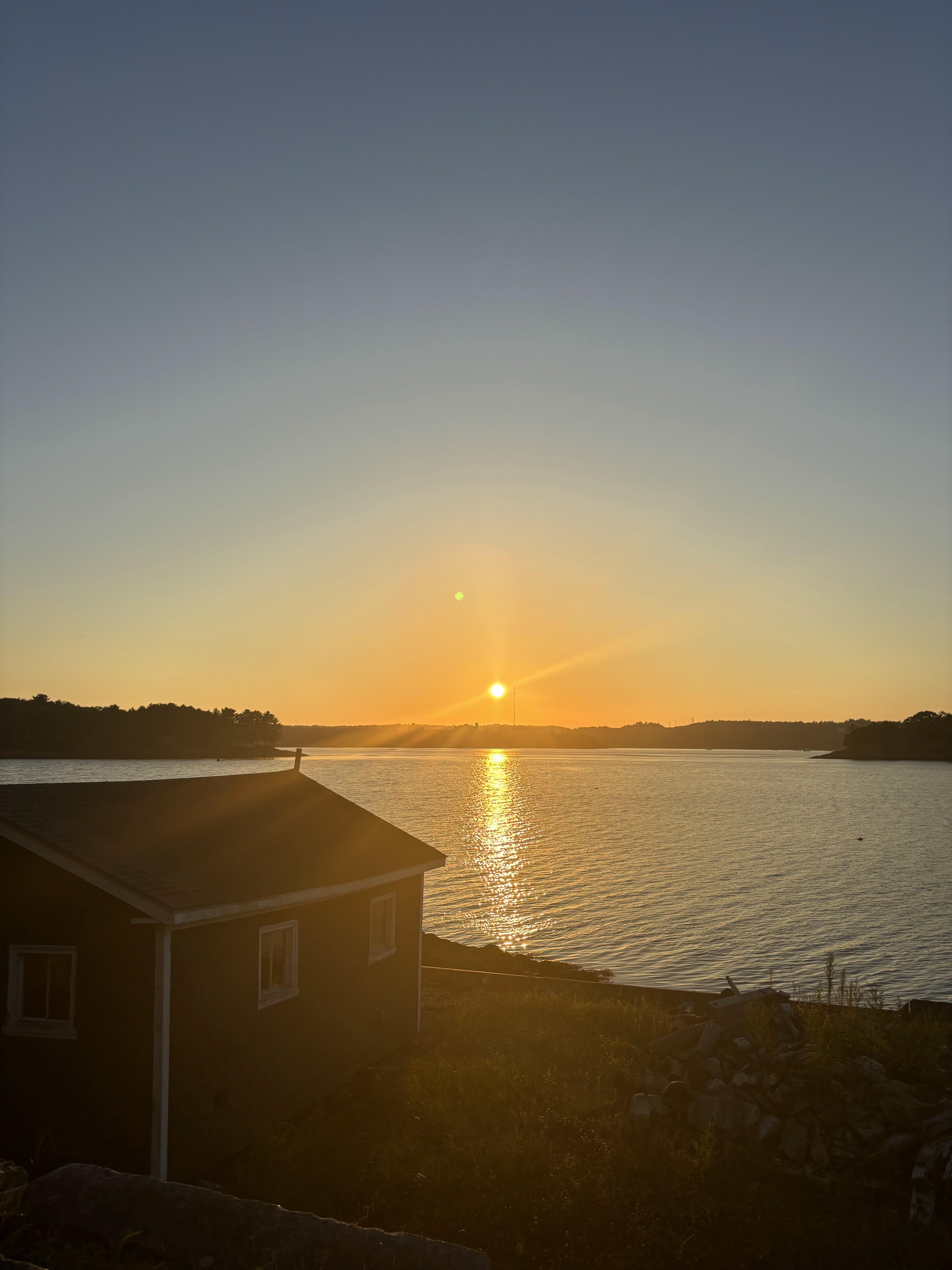 A photo of the sunset the nig…