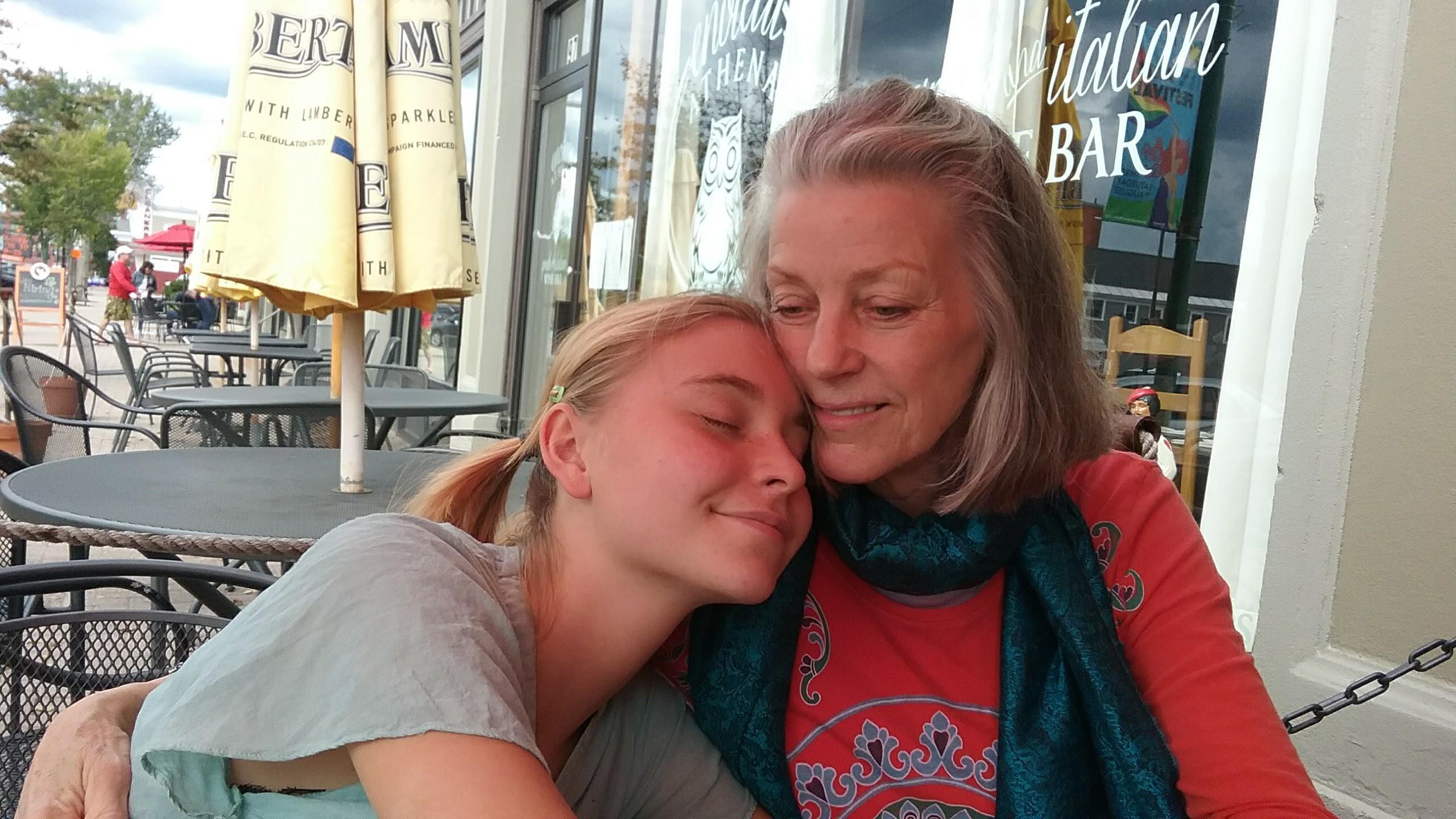 Sherry with granddaughter Fina