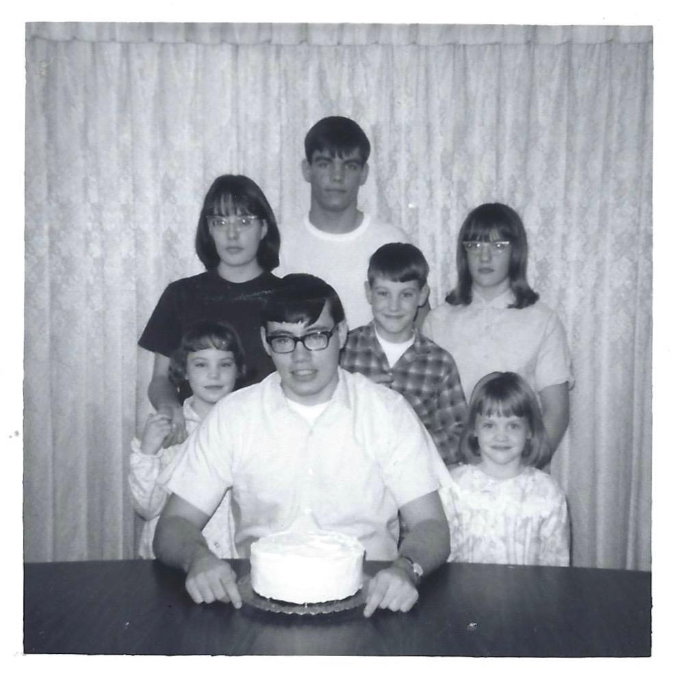 Tom and his siblings on his 1…