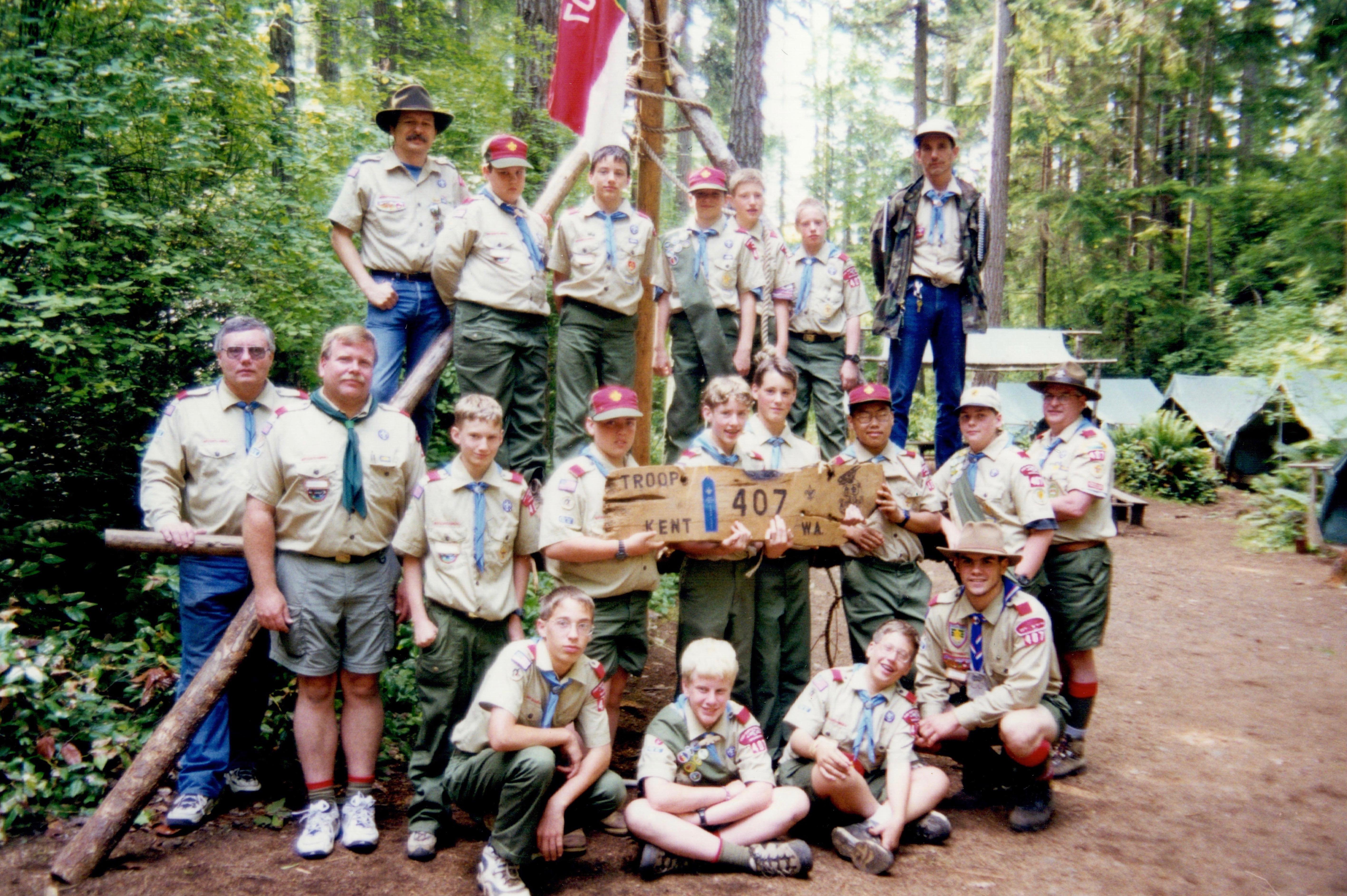 Tom with Troop 407. He was ac…