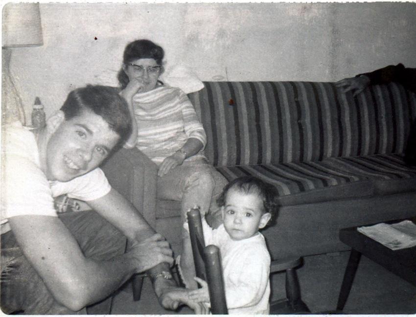A very young uncle Greg with …
