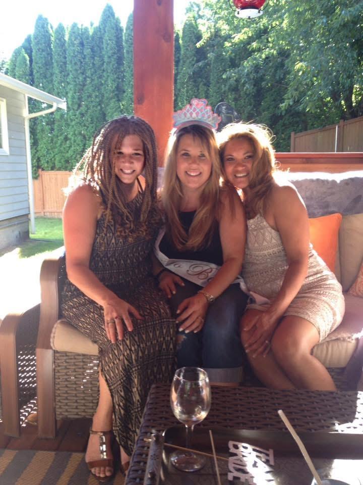 Rebekah with her girl friends