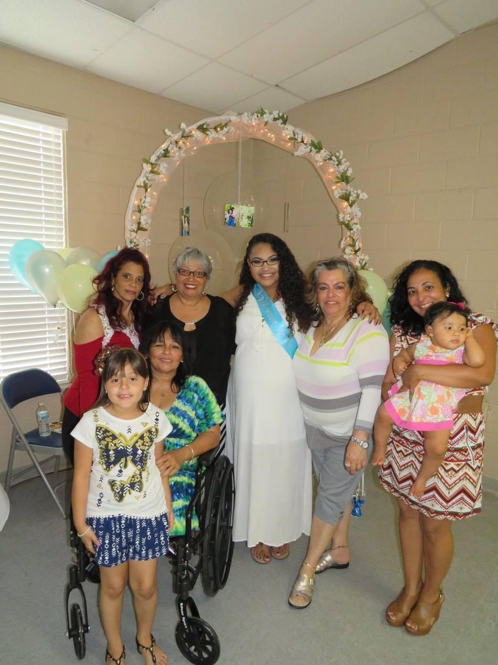 Candy & family at my baby…