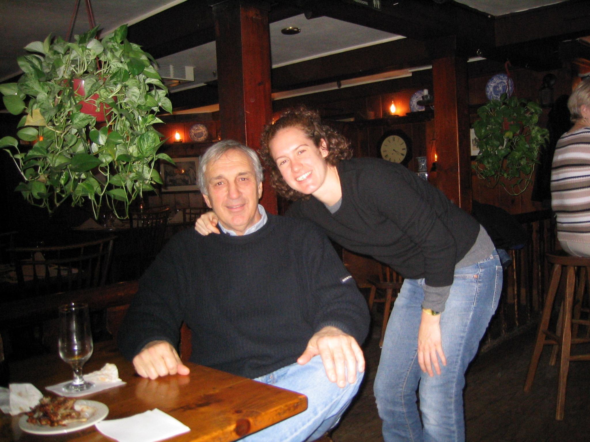 Dad and Danielle visiting Lis…