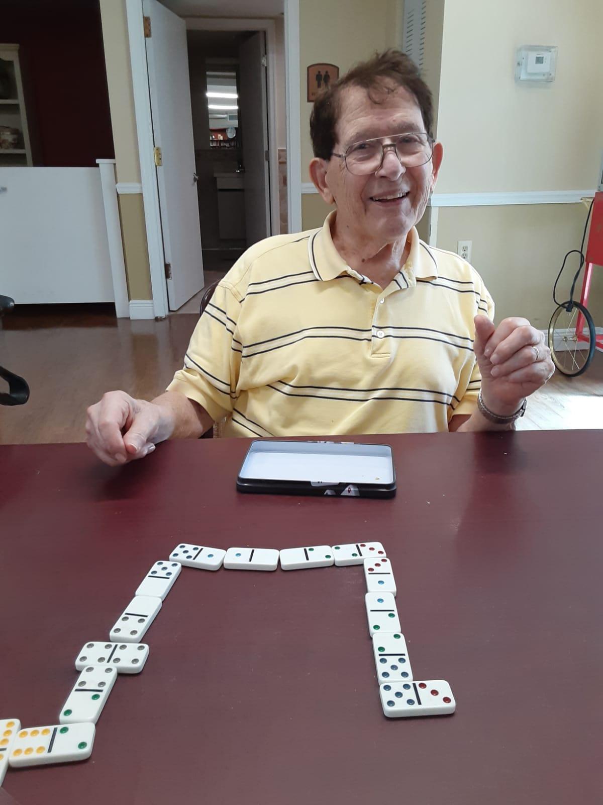 Victorious in Dominoes