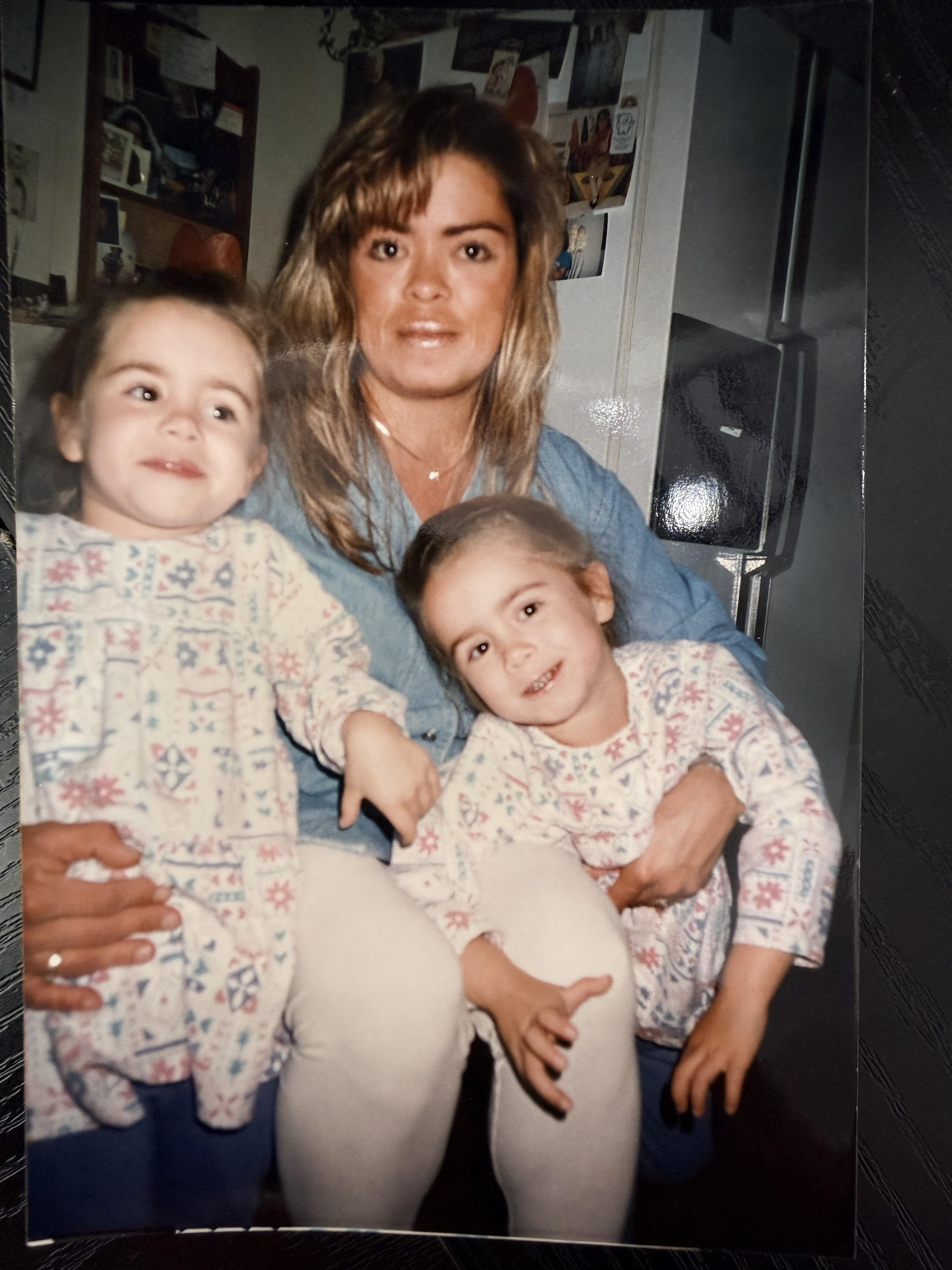 My mom me and Megan. We were …