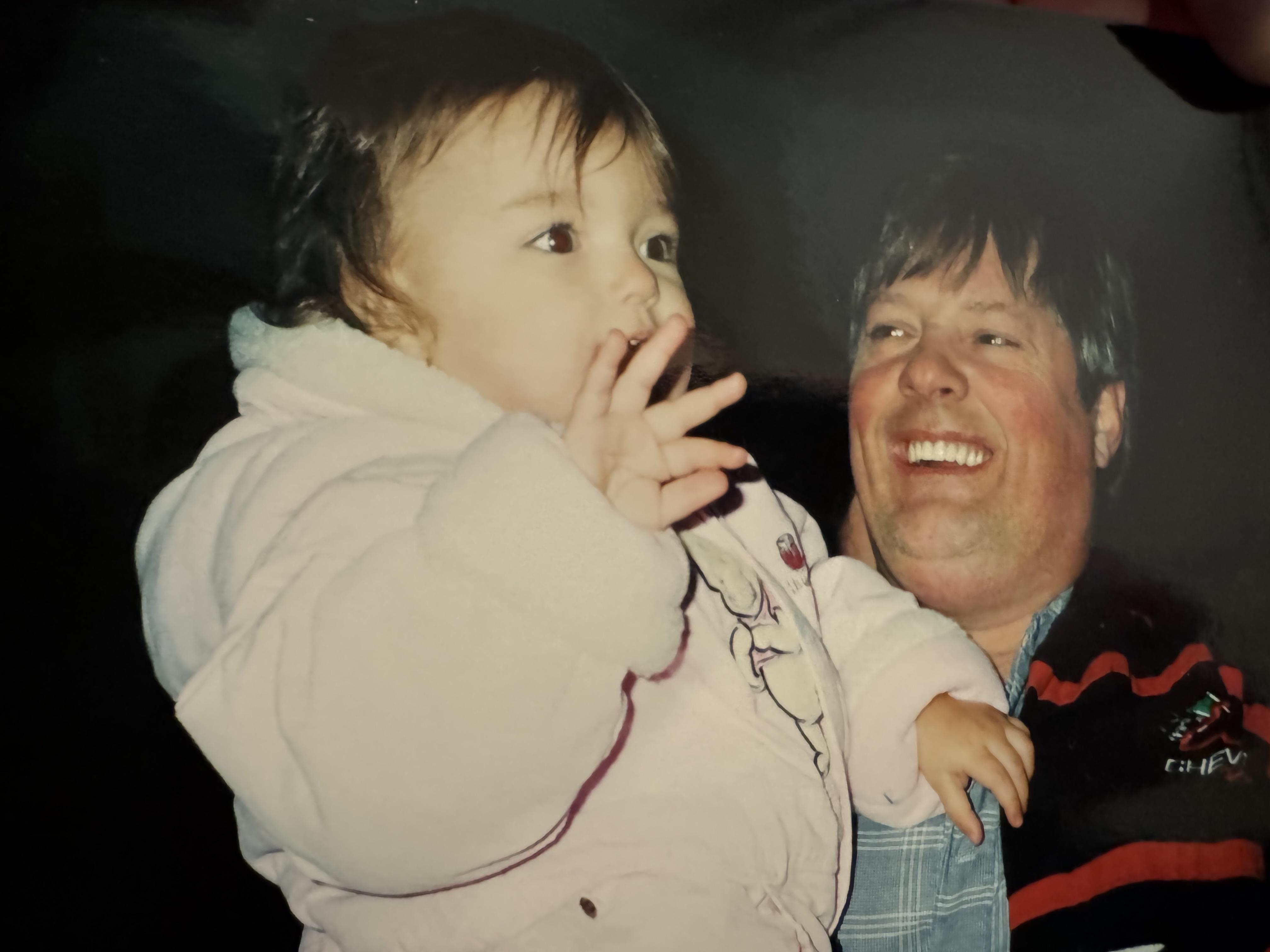 Me and grandpa. Always smilin…