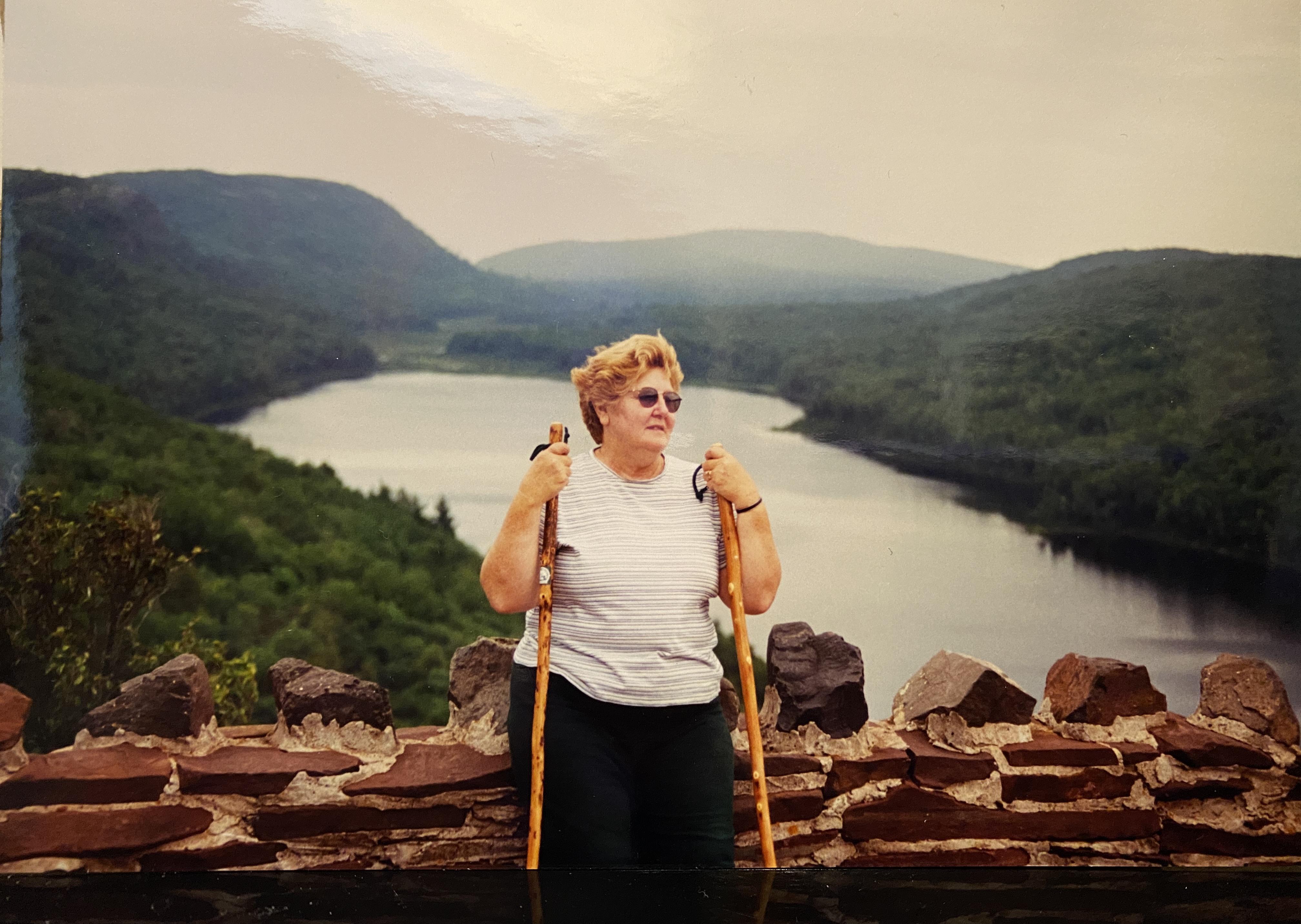 Mom at Lake of the clouds