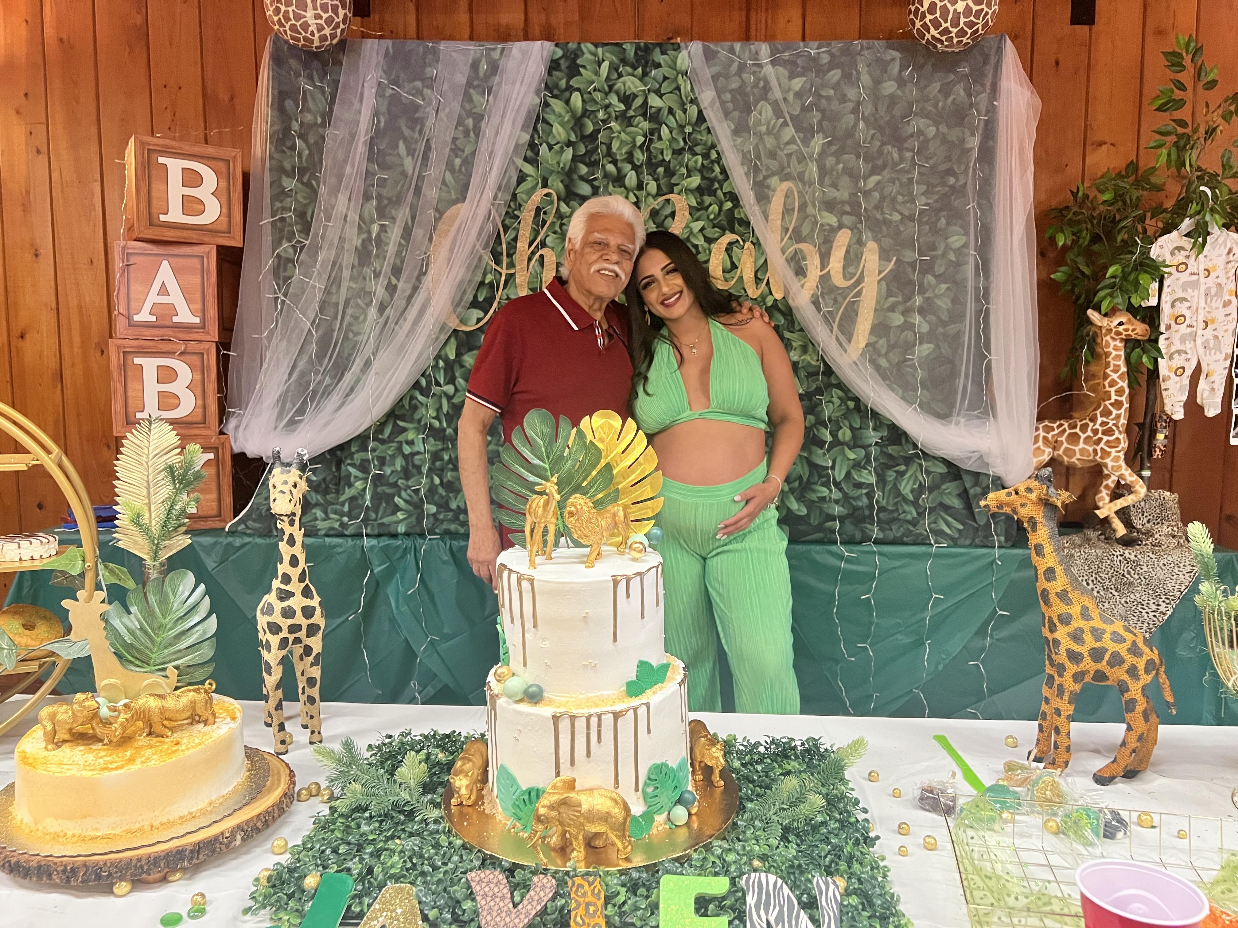 Gpa and I at my baby shower