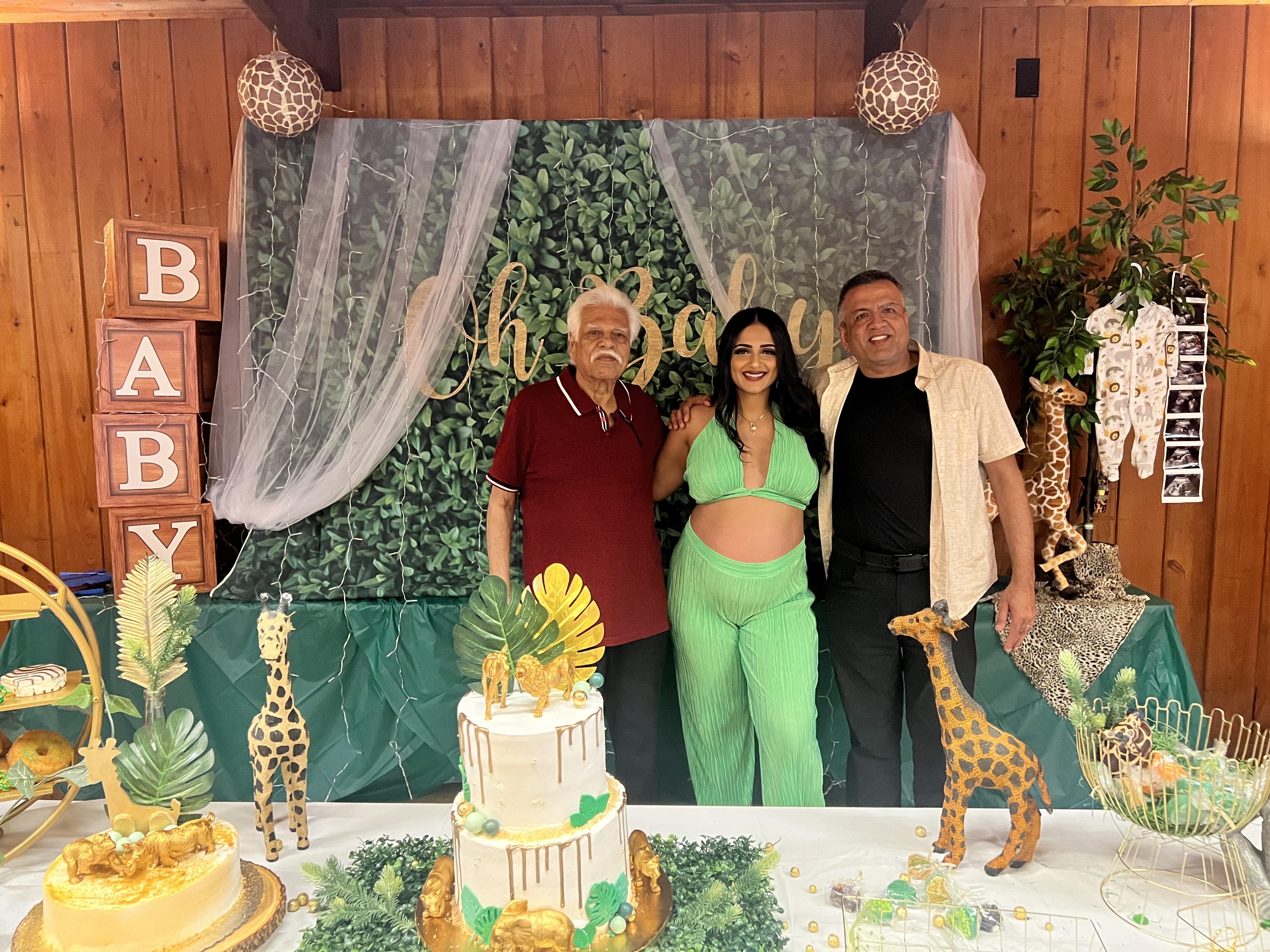 Gpa and Dad at my baby shower