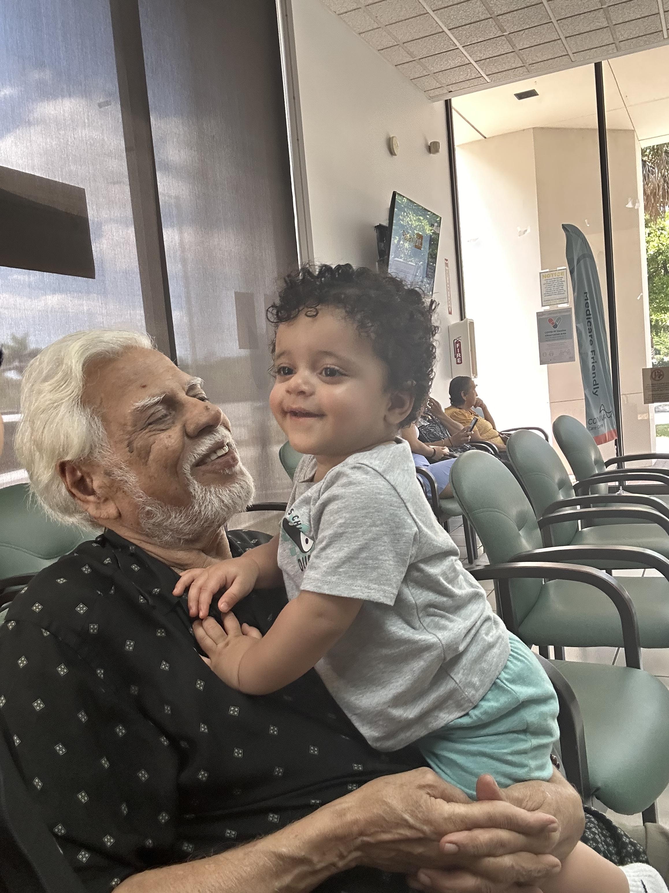 Just a boy and his great gran…