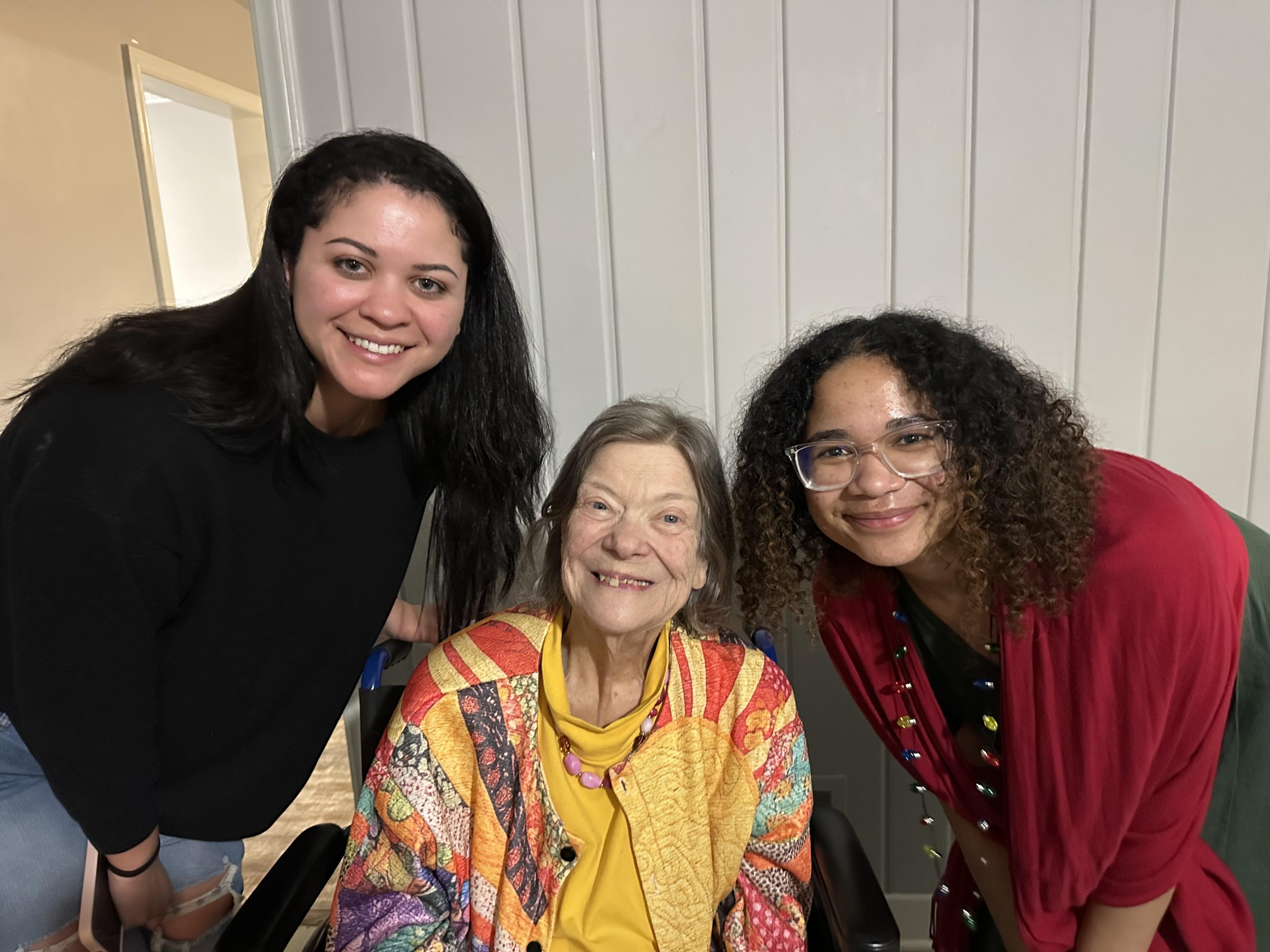 Mammaw with her Granddaughters
