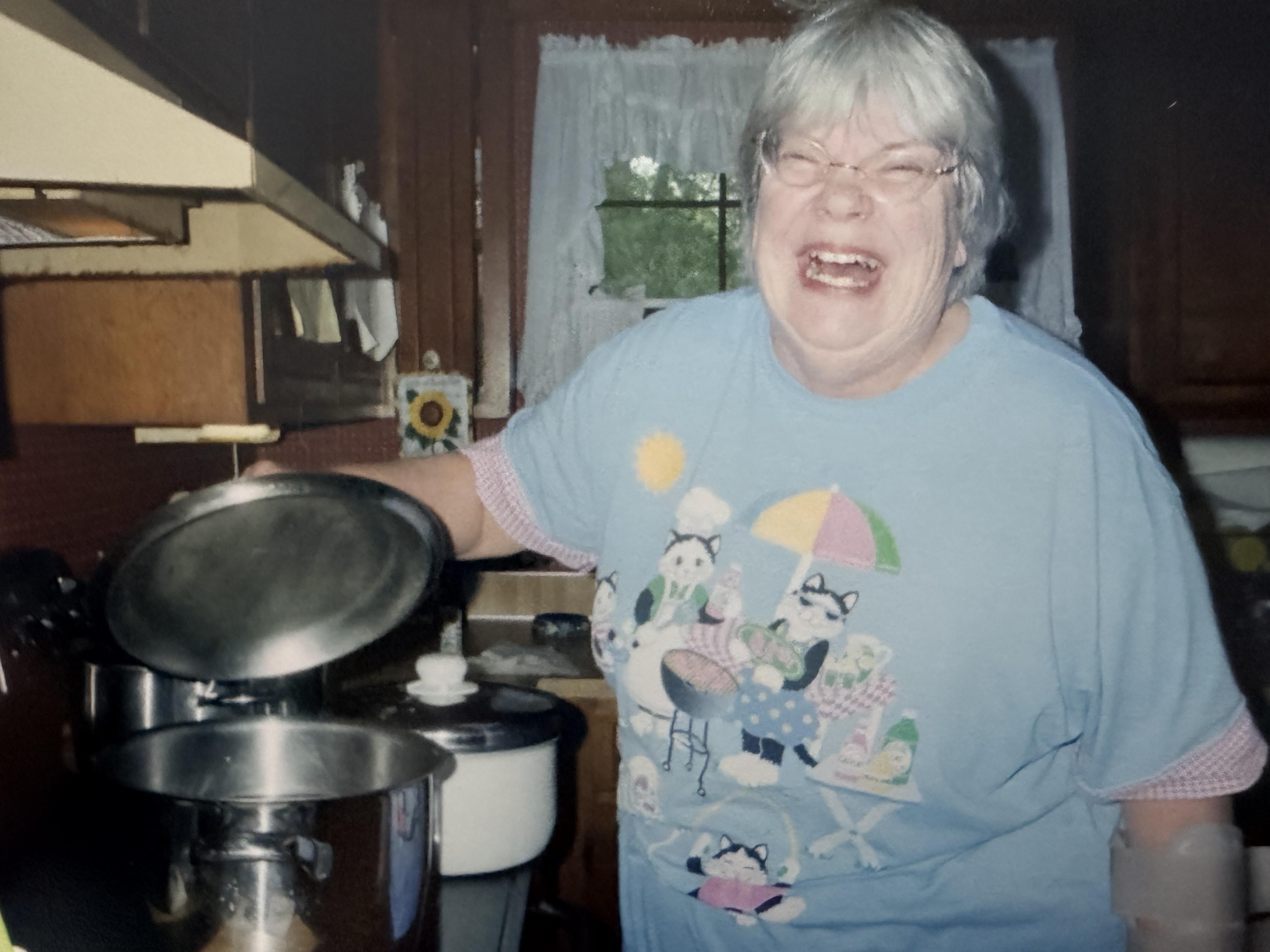 Mom making her delicious matz…
