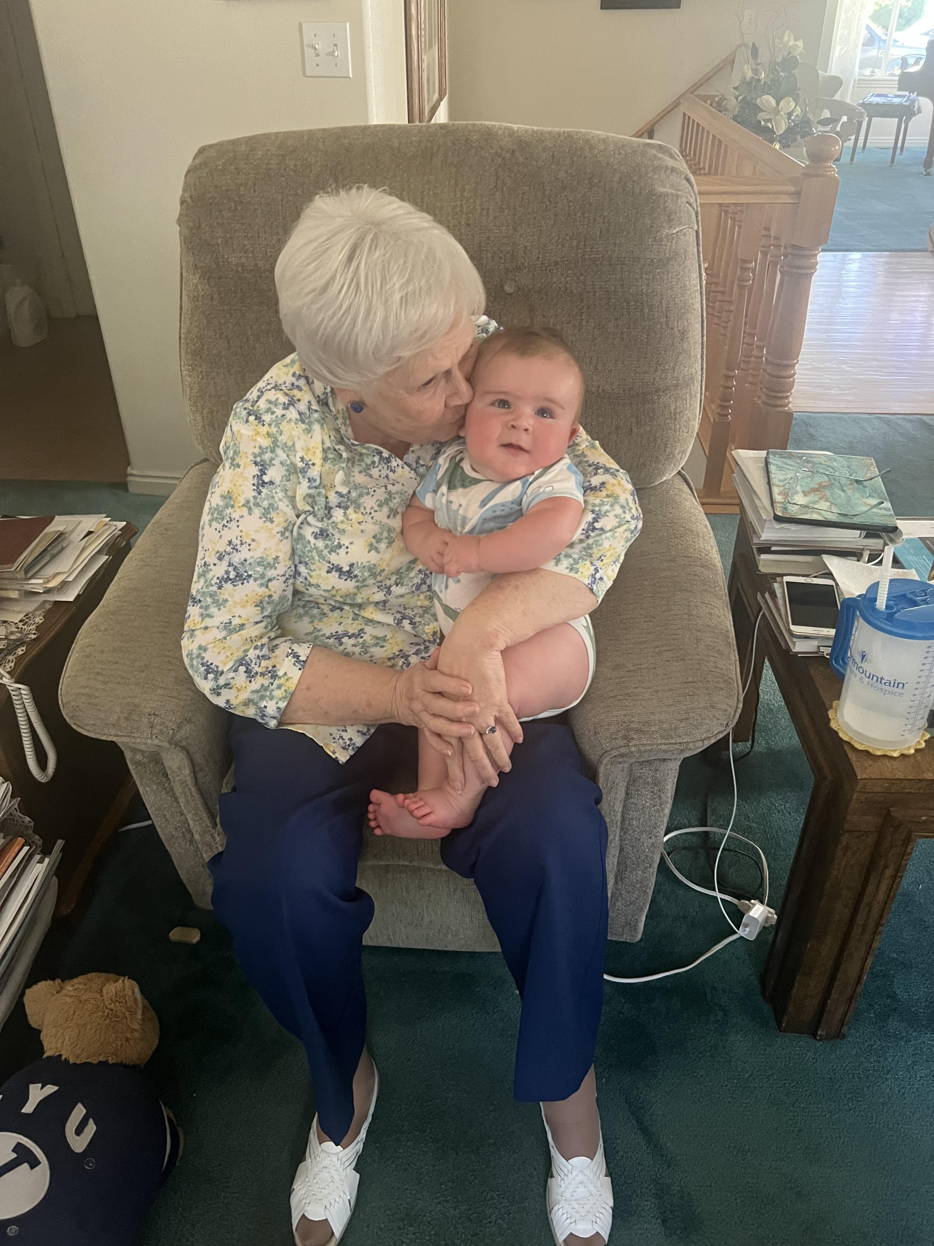Great grandma kisses are supr…