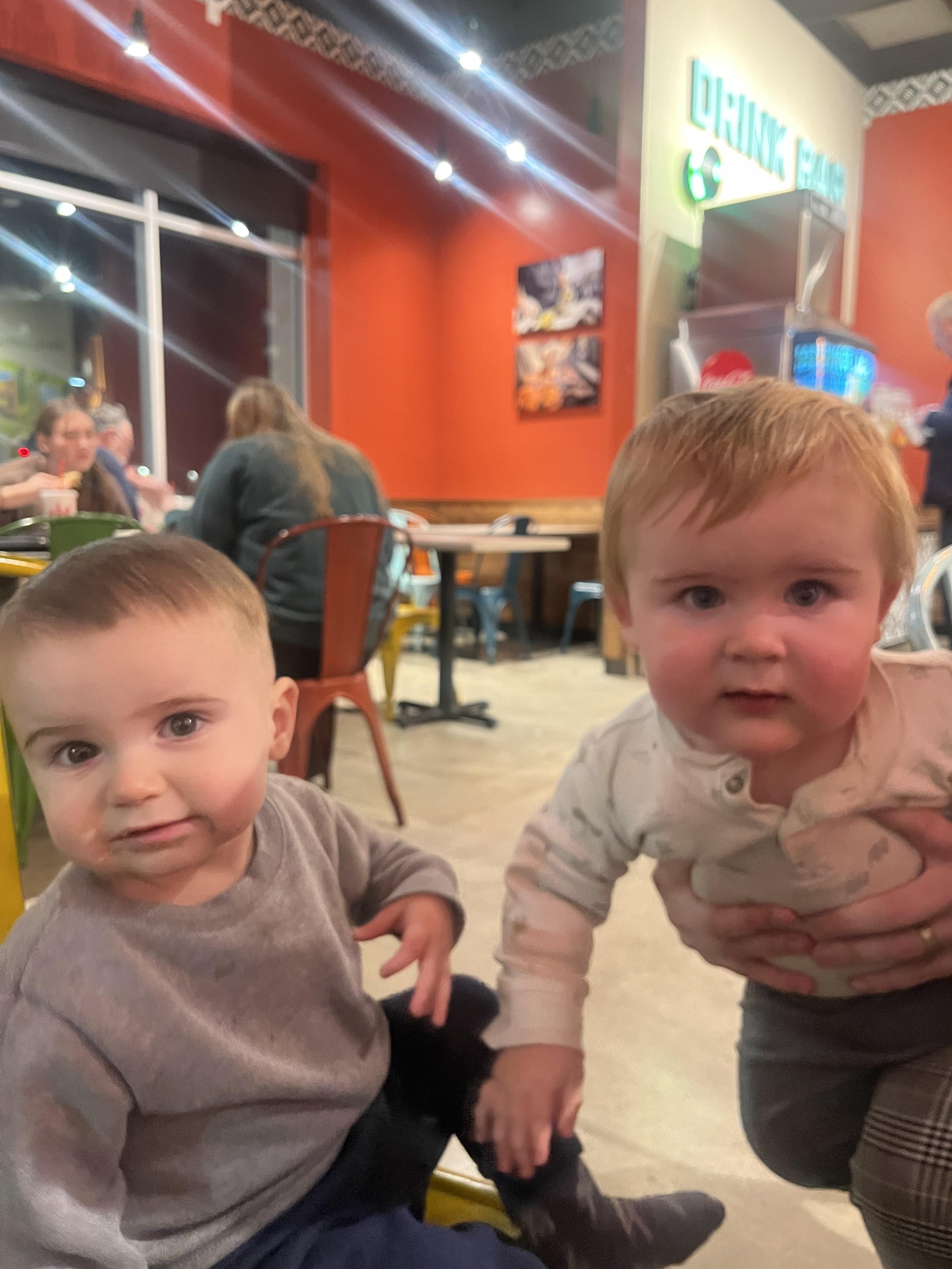 Baby Roman and Baby Dane meet…