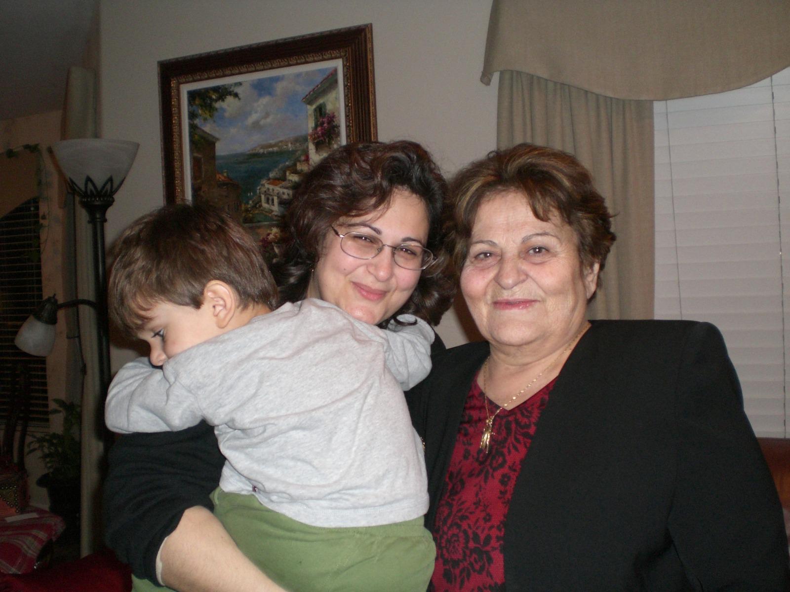 With Aunt Iqbal