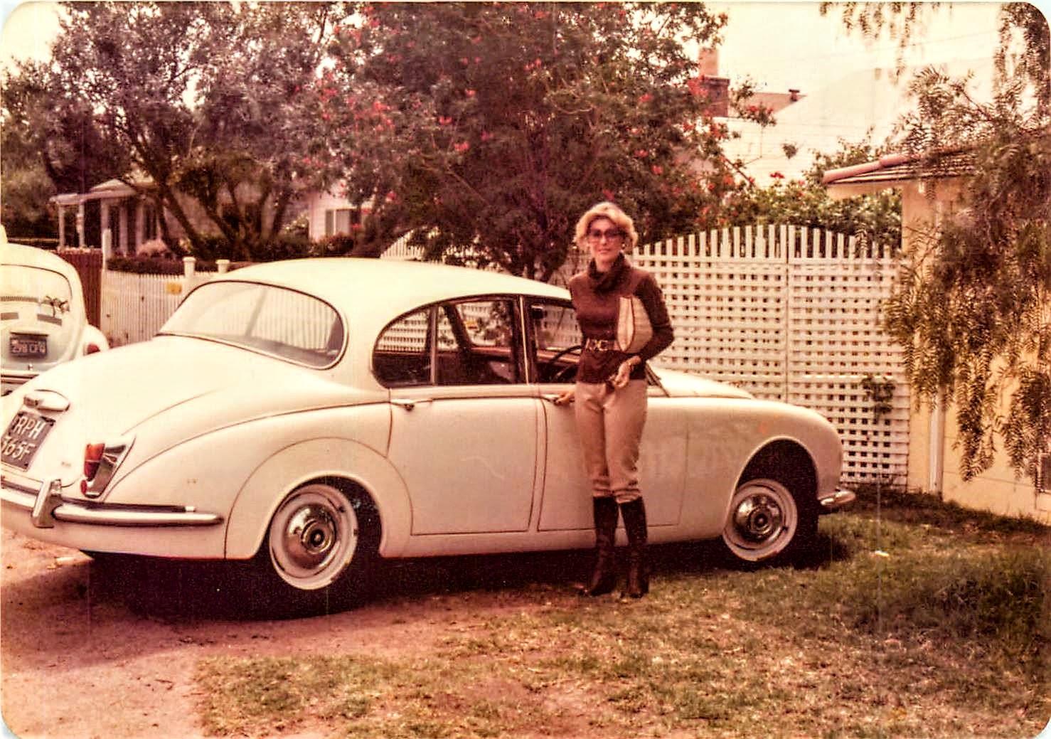 Joan and her Jaguar