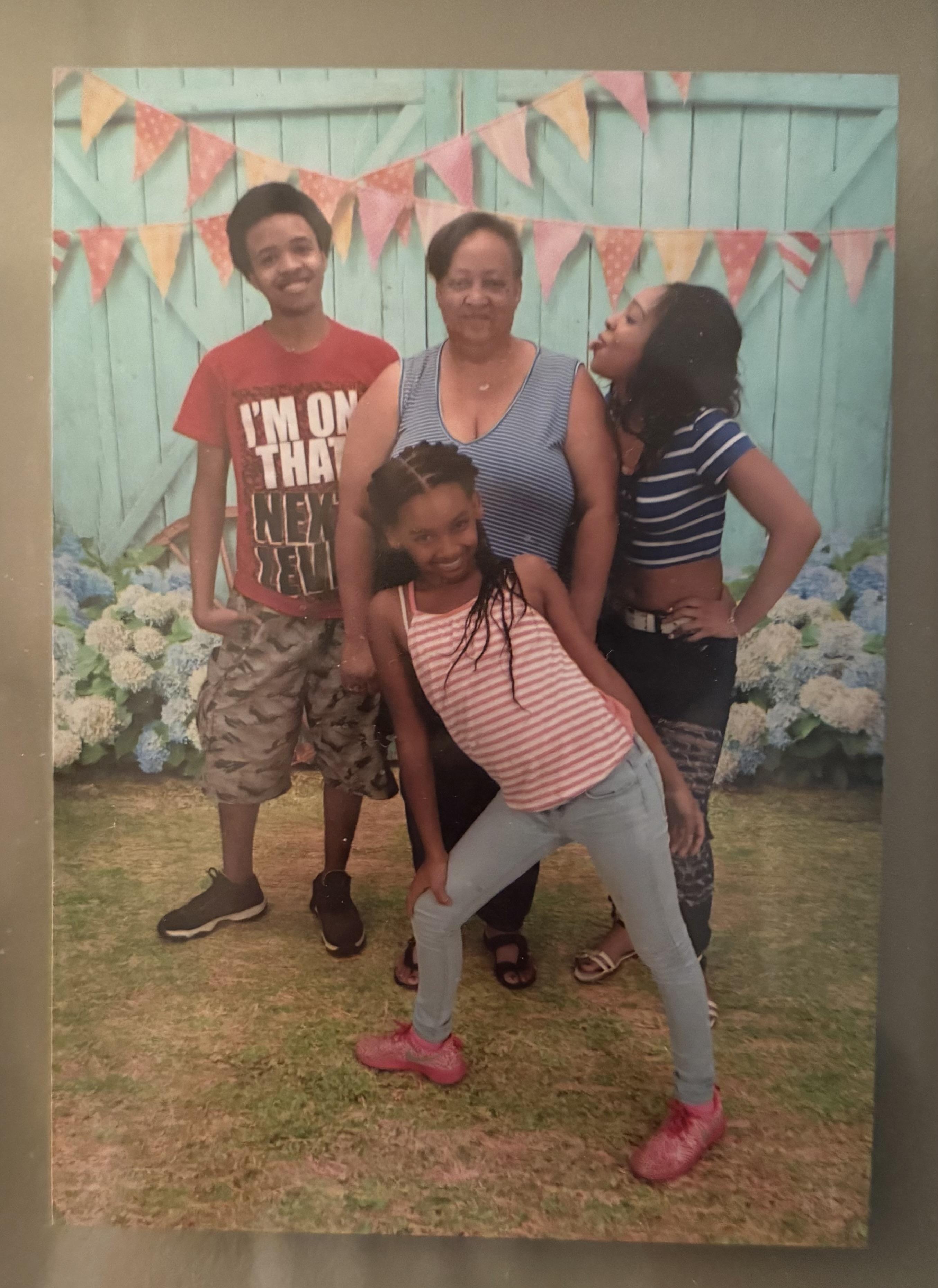 Eliza and her grandkids