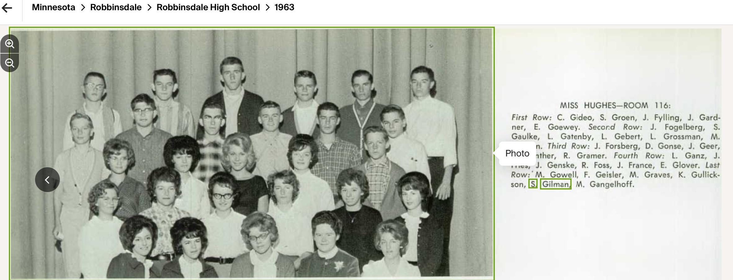 Class photo Robbinsdale High