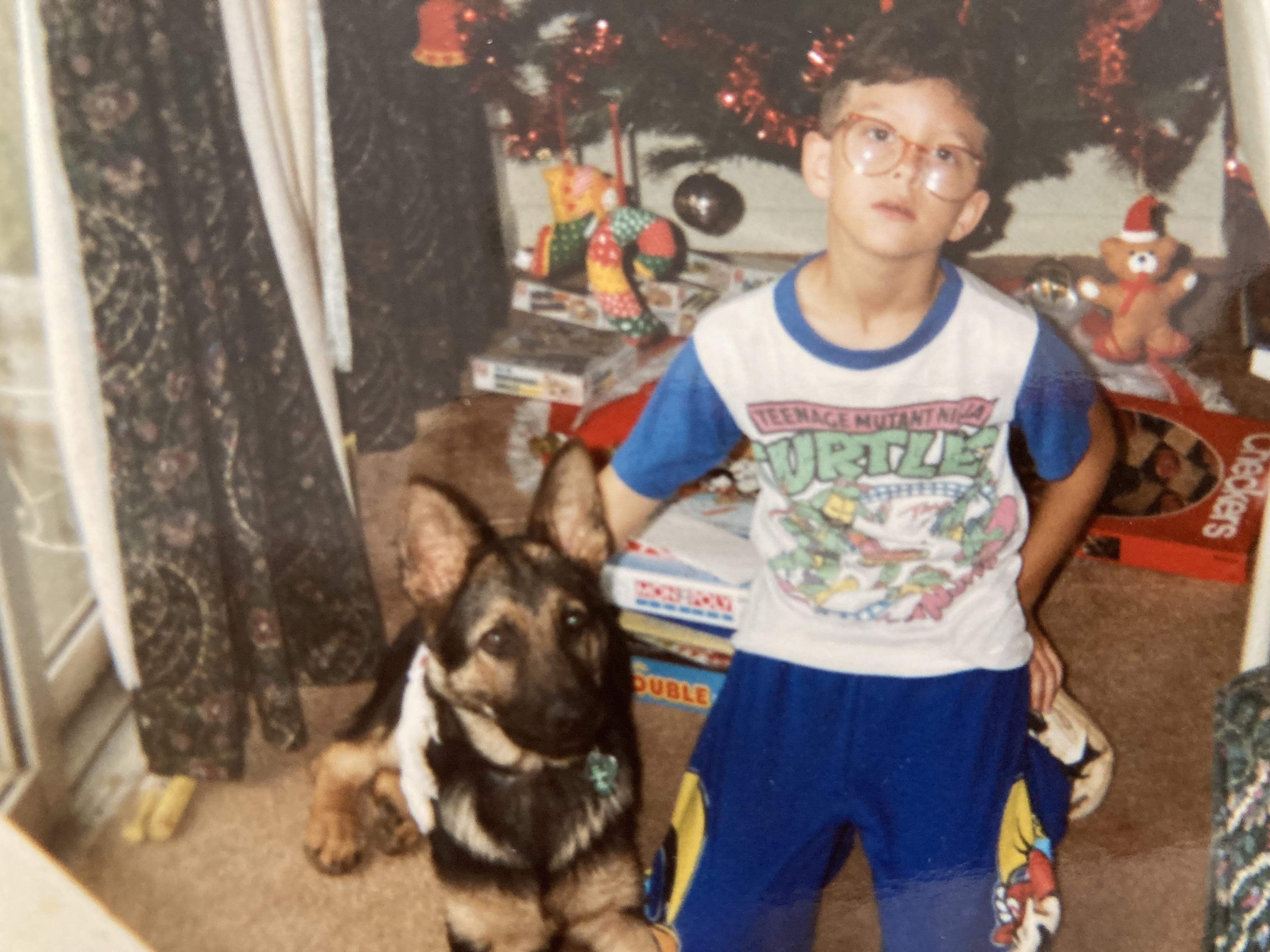 His dog Amador