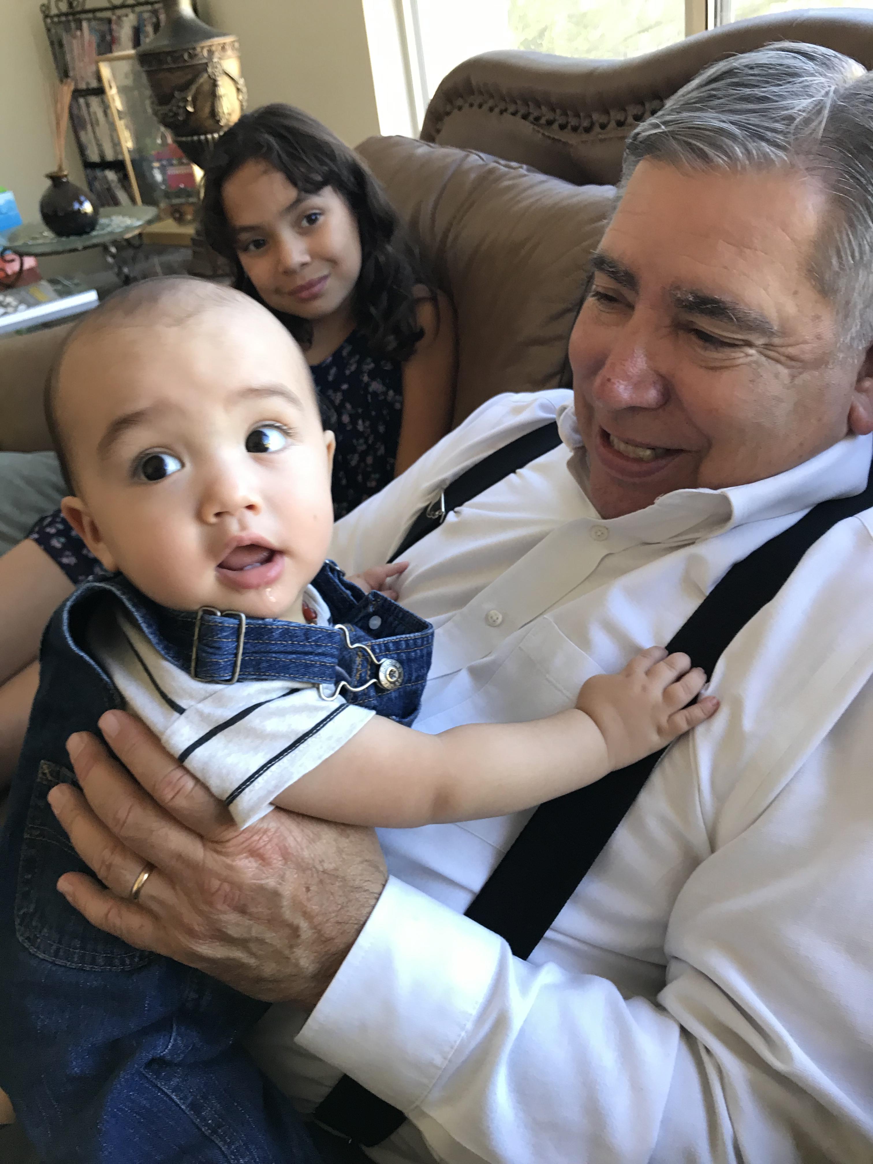 Pastor Gary with Ezra on his …