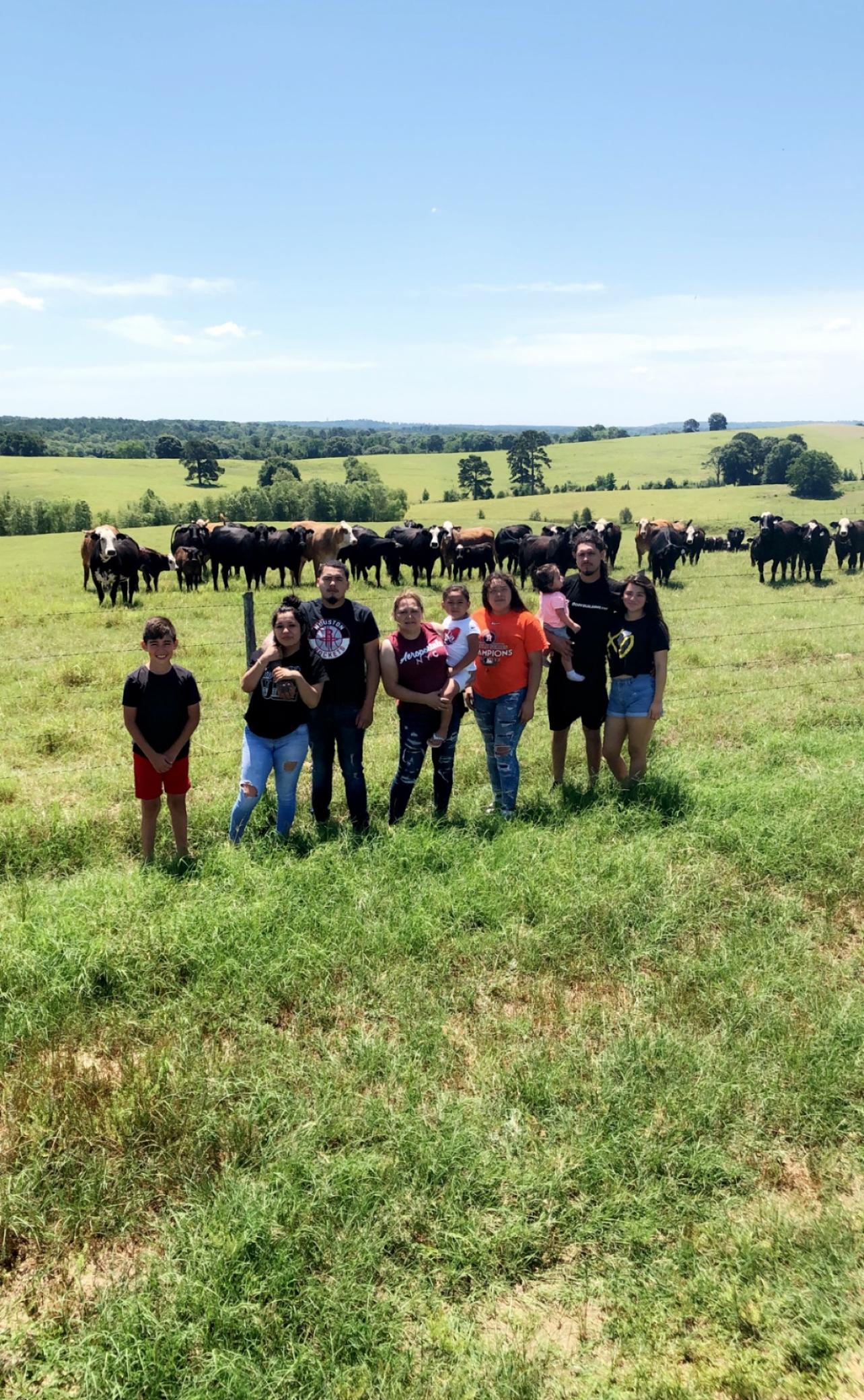 Visiting family ranch.